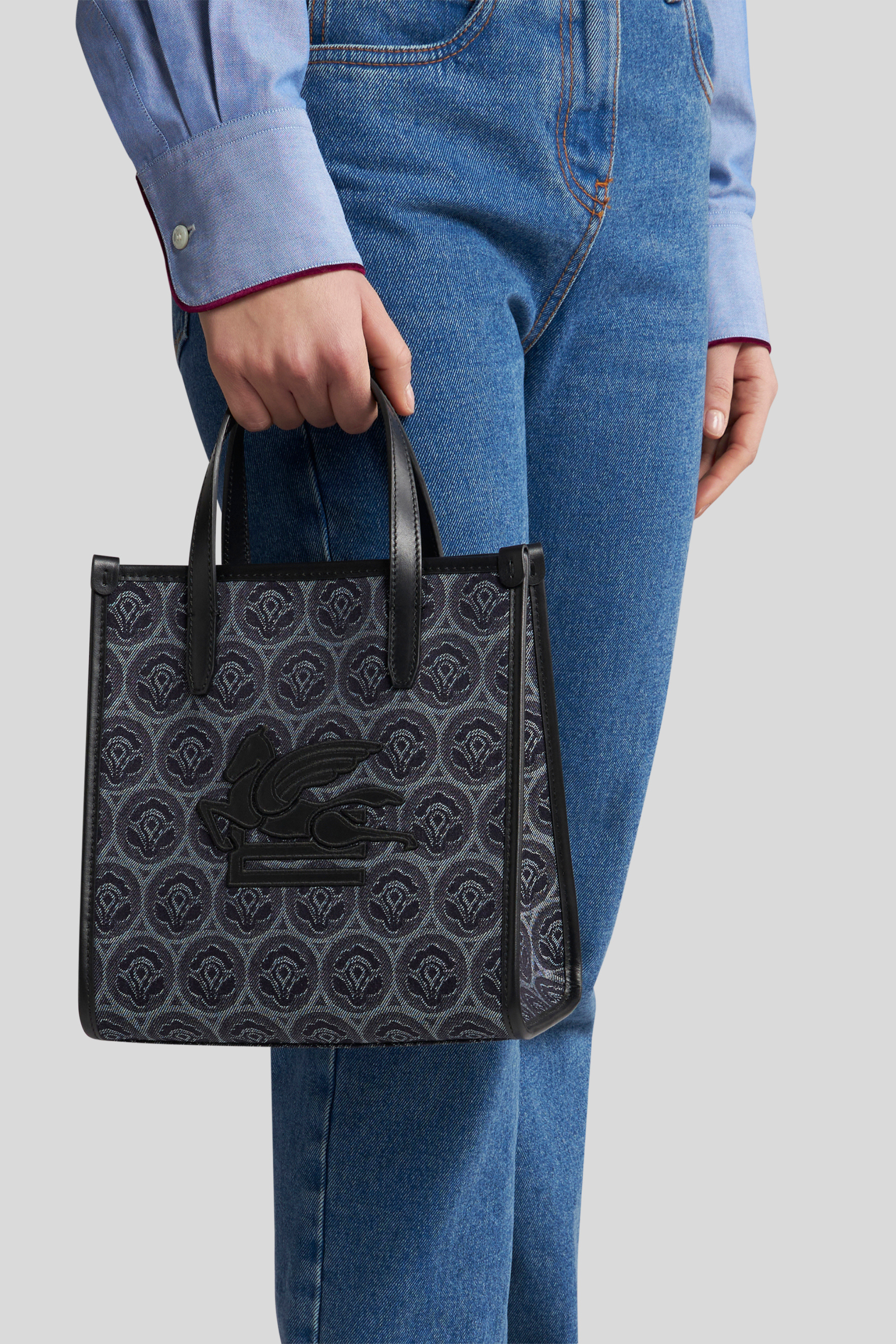 Mala Love Trotter em jacquard de ganga - Etro