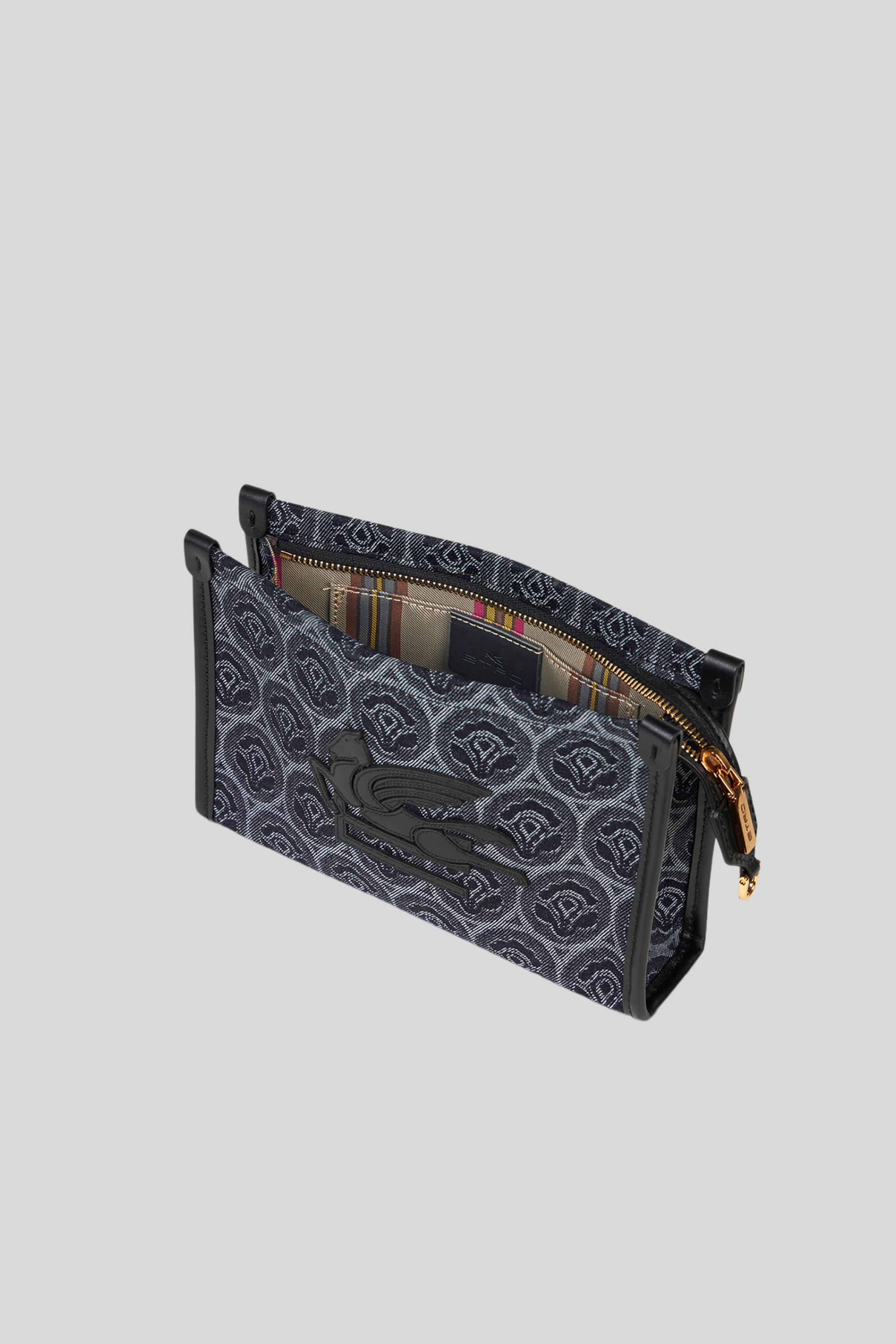 Denim jacquard Pegaso bag - Etro