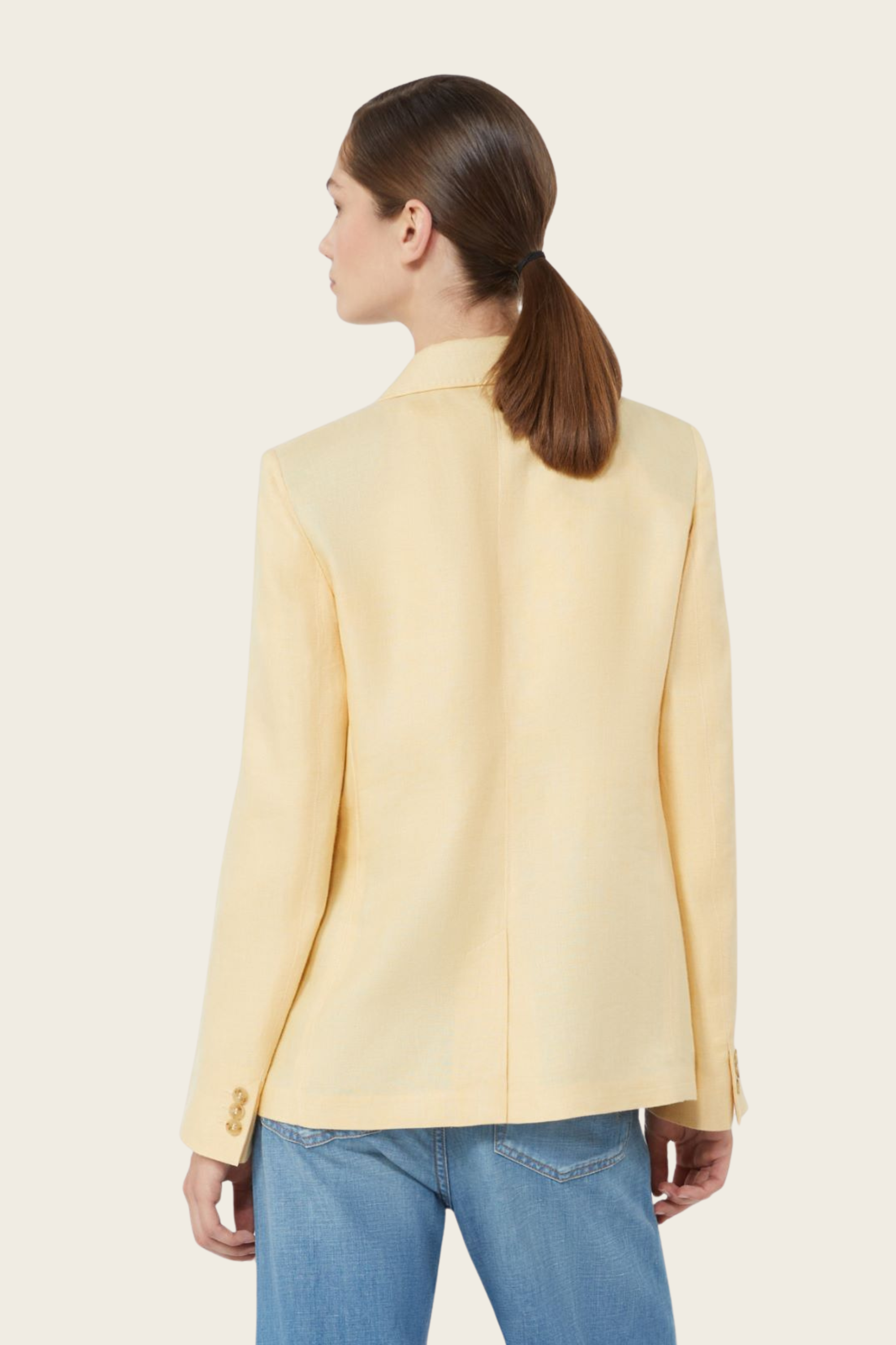 Nalut Linen Canvas Blazer - MaxMara