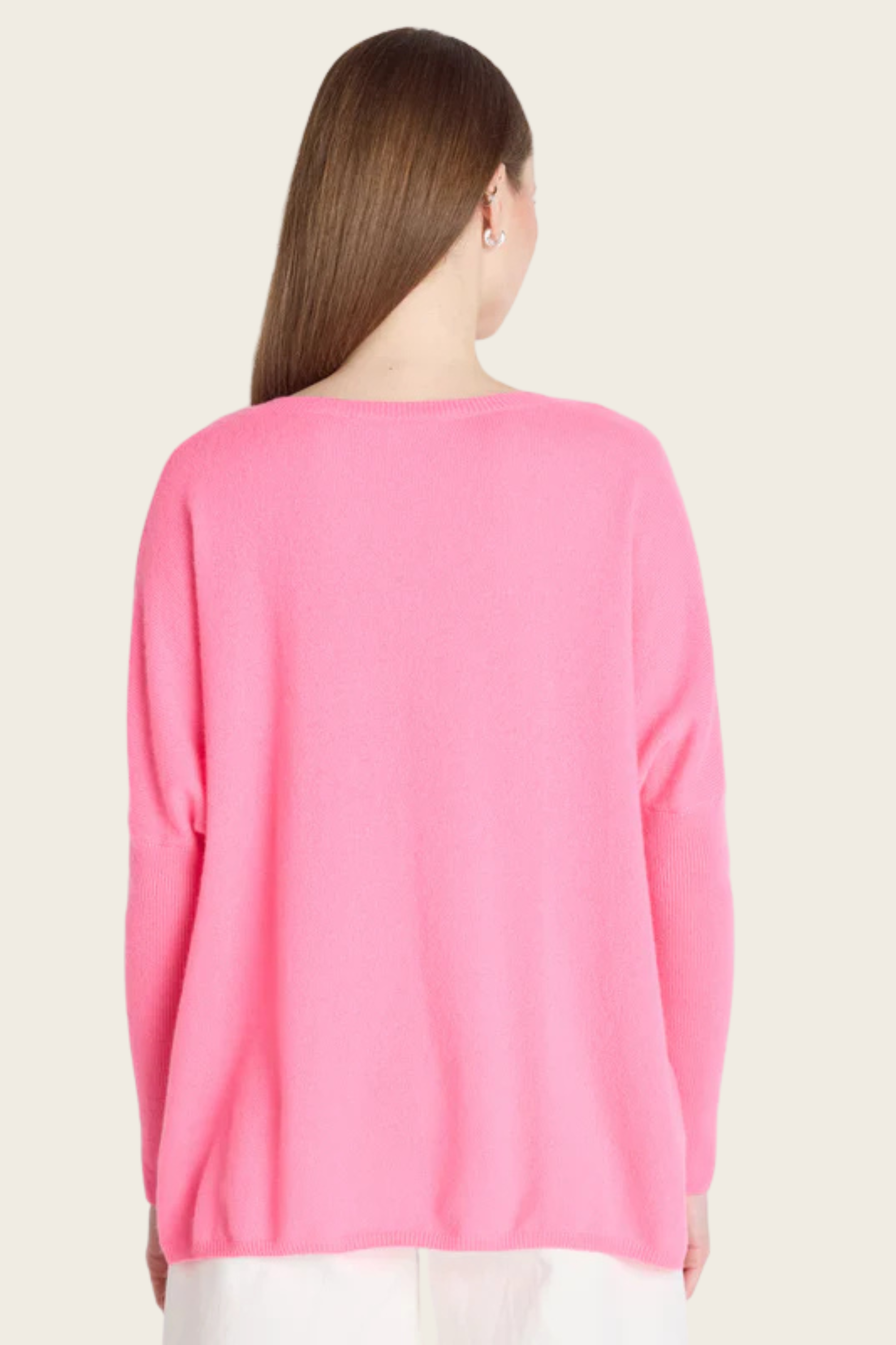 Camille V-neck cashmere poncho - Absolut Cashmere