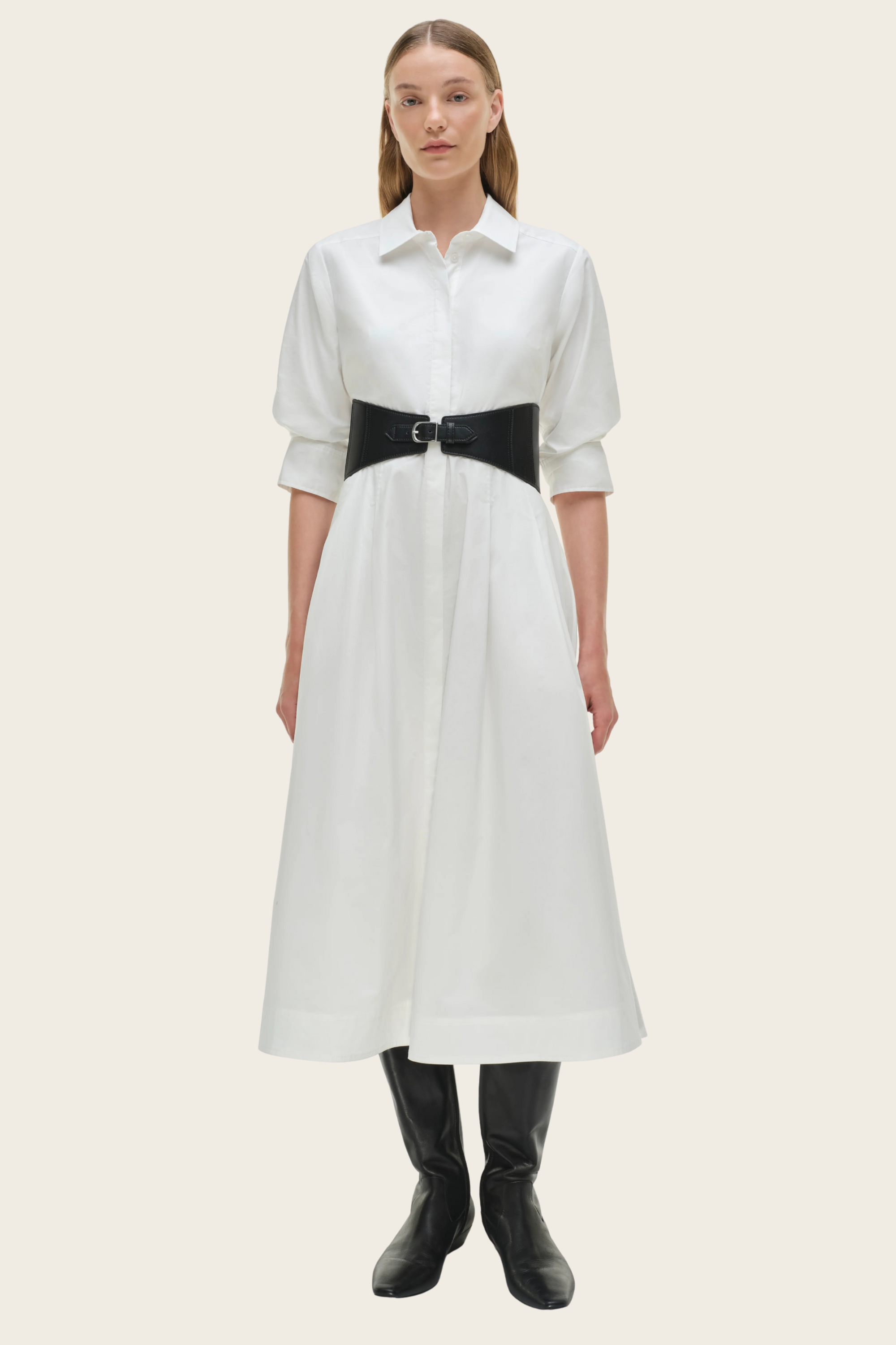 Olson Belted Cotton Midi Dress - Simkhai