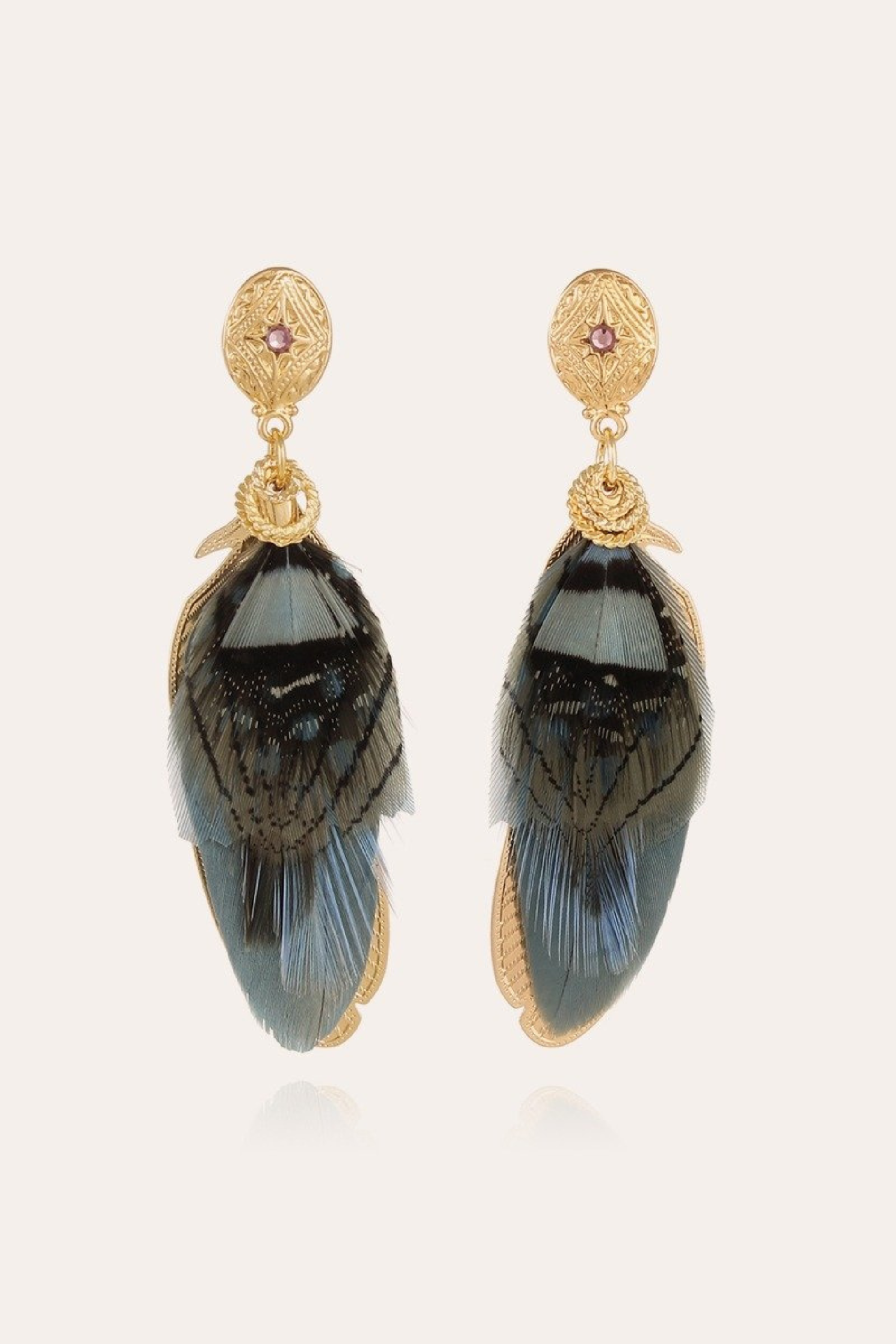 Sao earrings small size gold - Gas Bijoux