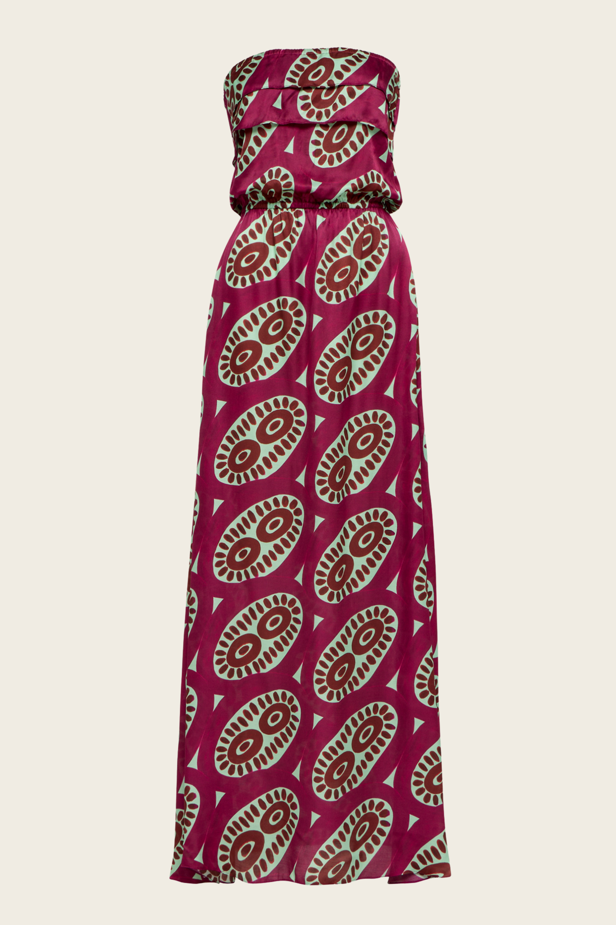 Strapless Printed Maxi Dress - Themisz - ESPACE CANNELLE - SS26 - New Arrivals