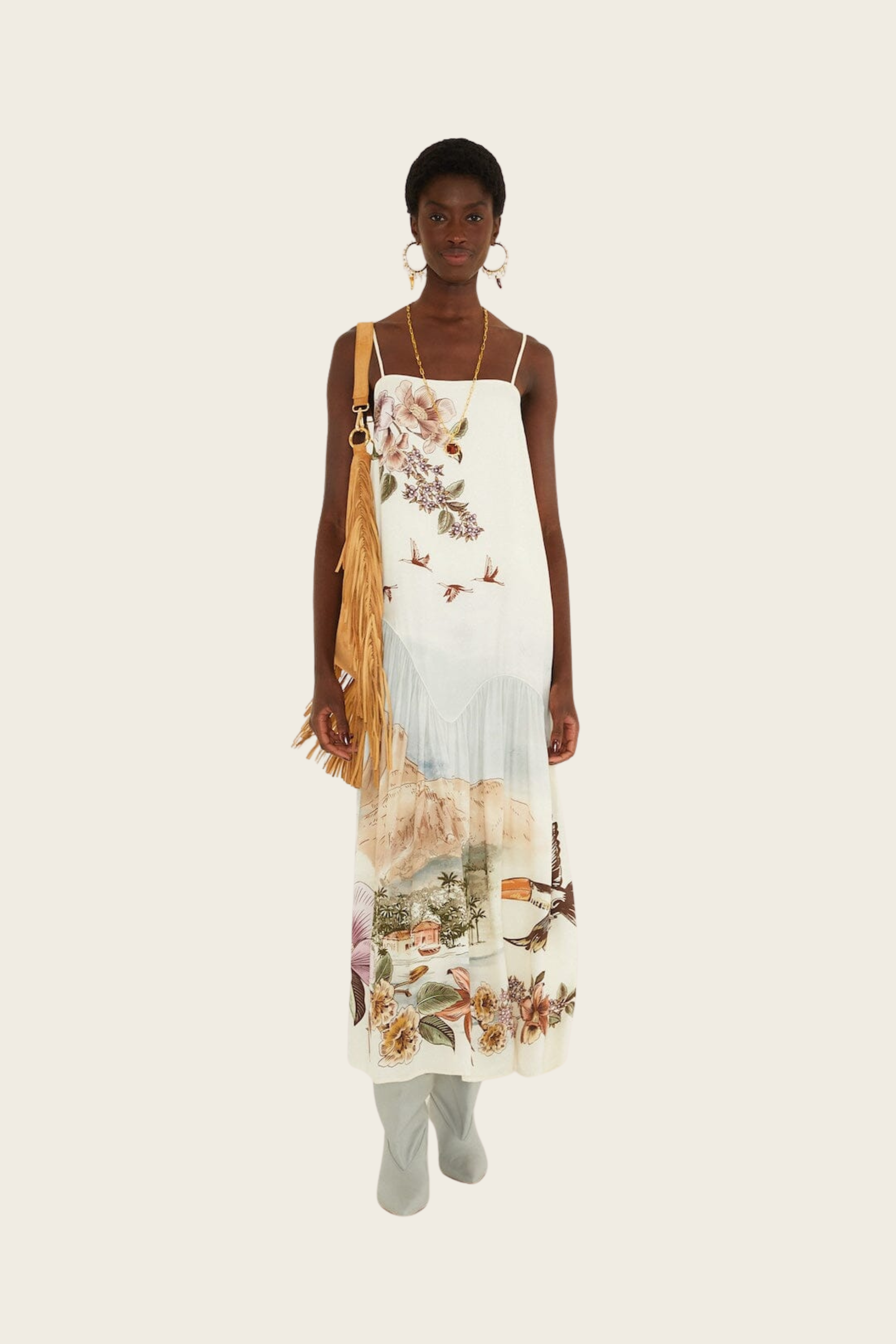 Toile de Rio Sleeveless Maxi Dress - FARM Rio