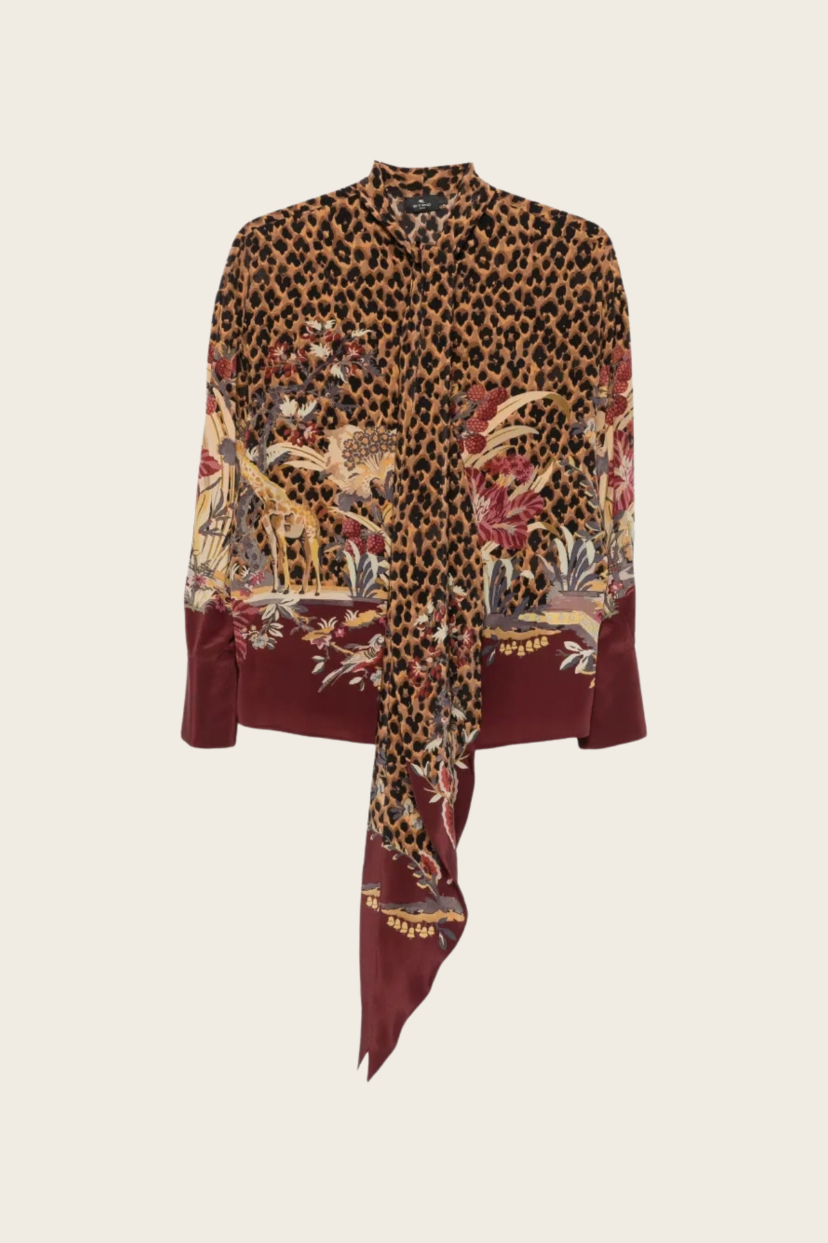 Leopard-Print Silk Shirt - Etro