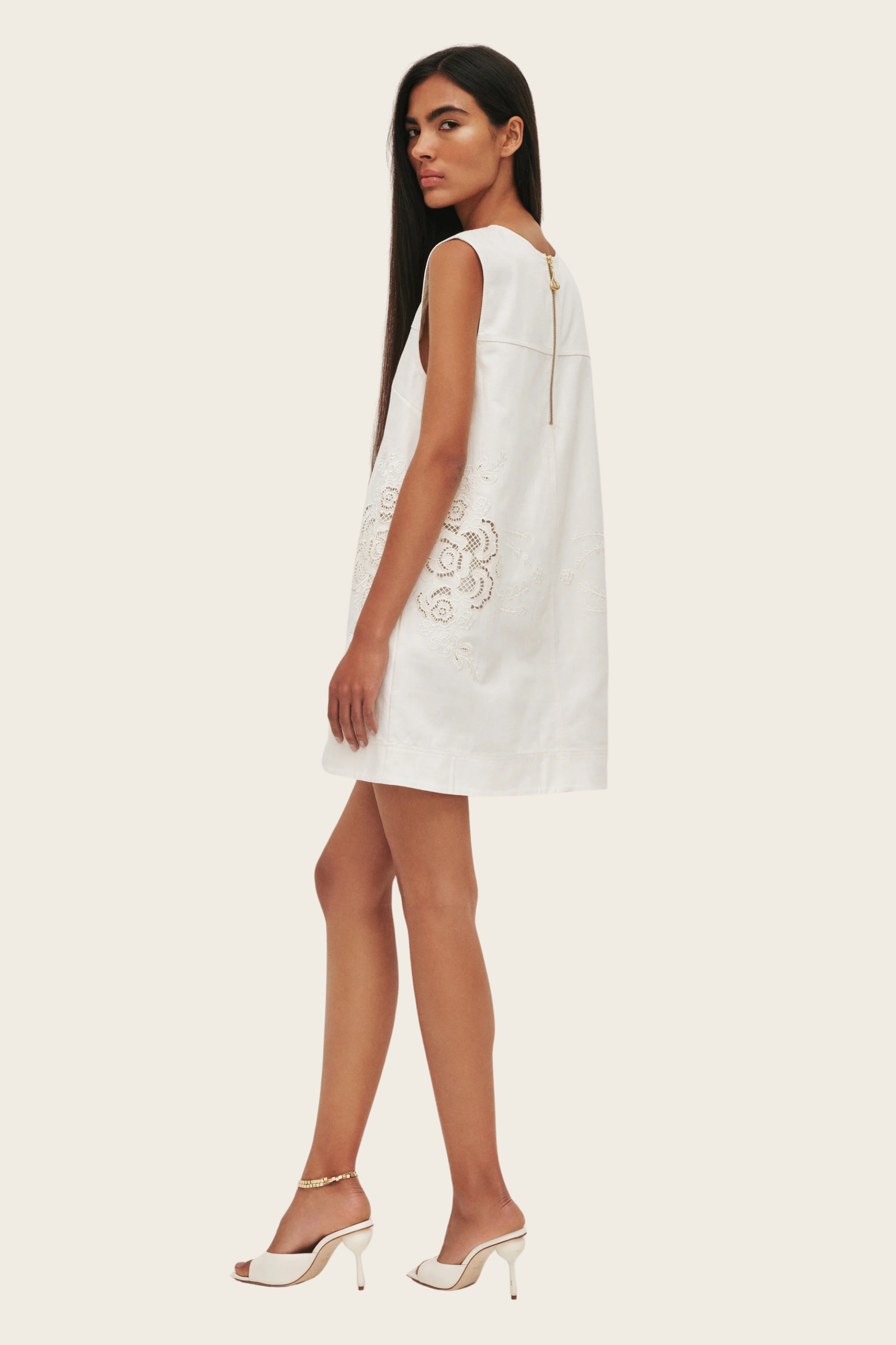Halo Embroidered Mini Dress - Aje - ESPACE CANNELLE