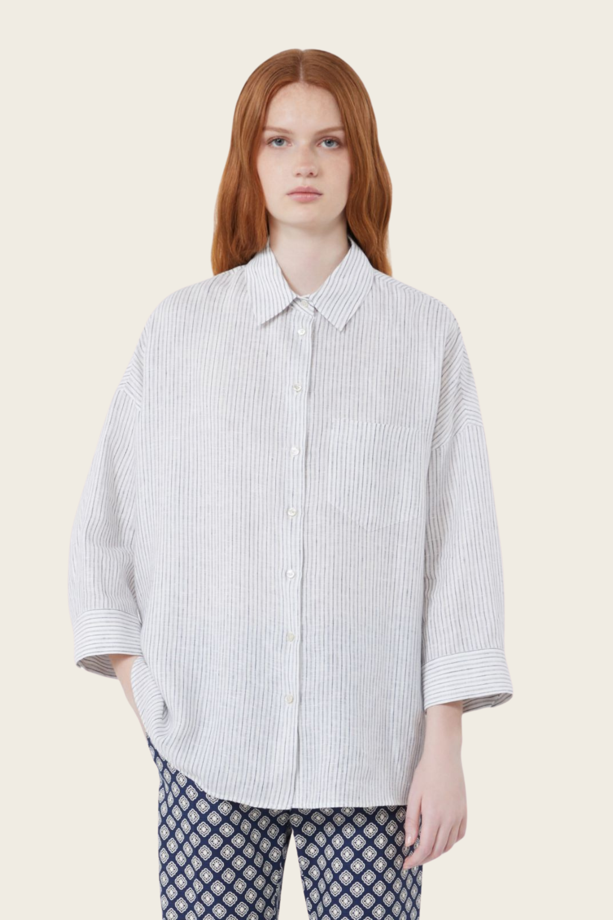 Striped canvas shirt - MaxMara
