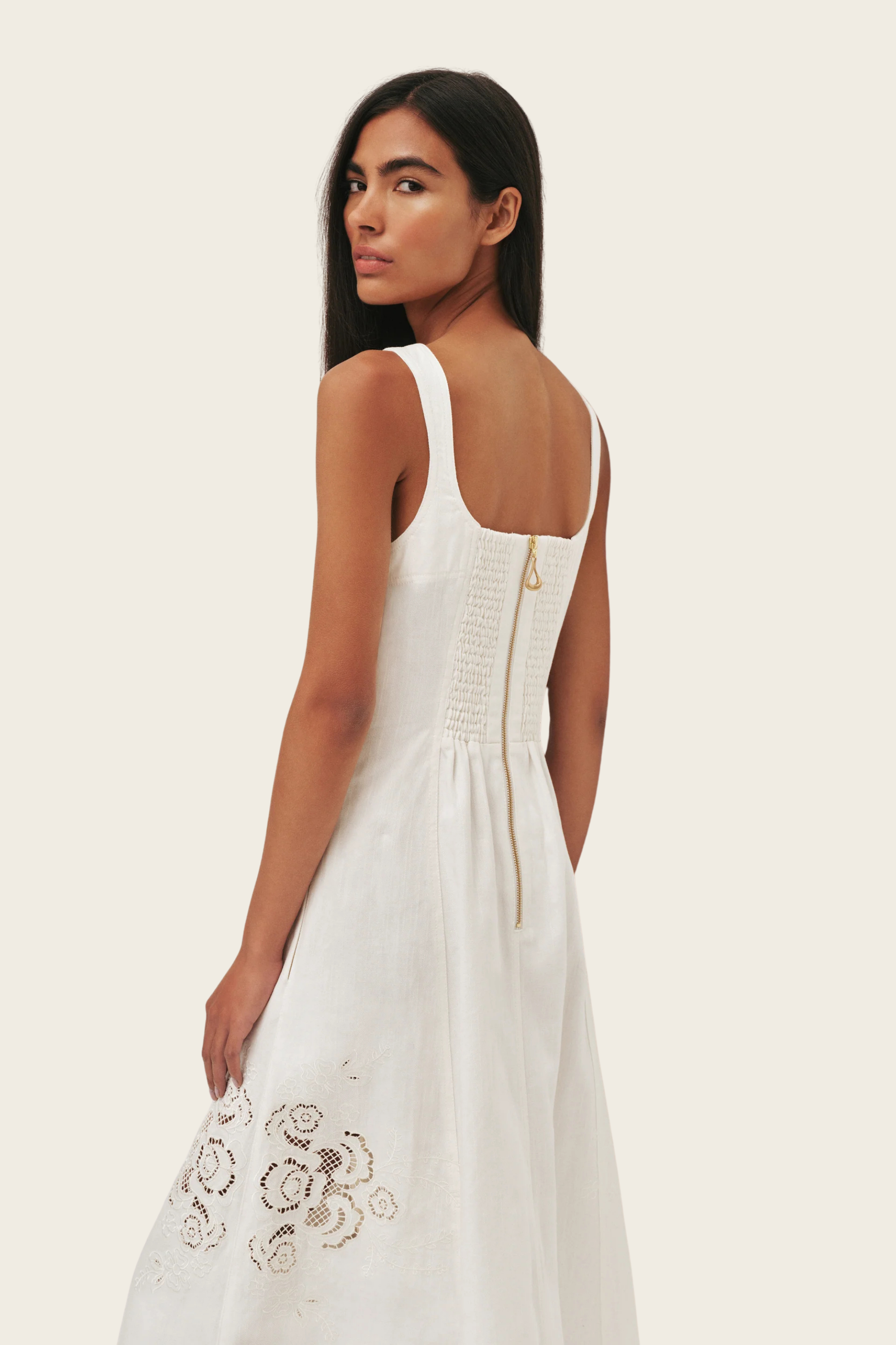 Halo Embroidered Midi Dress - Aje - ESPACE CANNELLE
