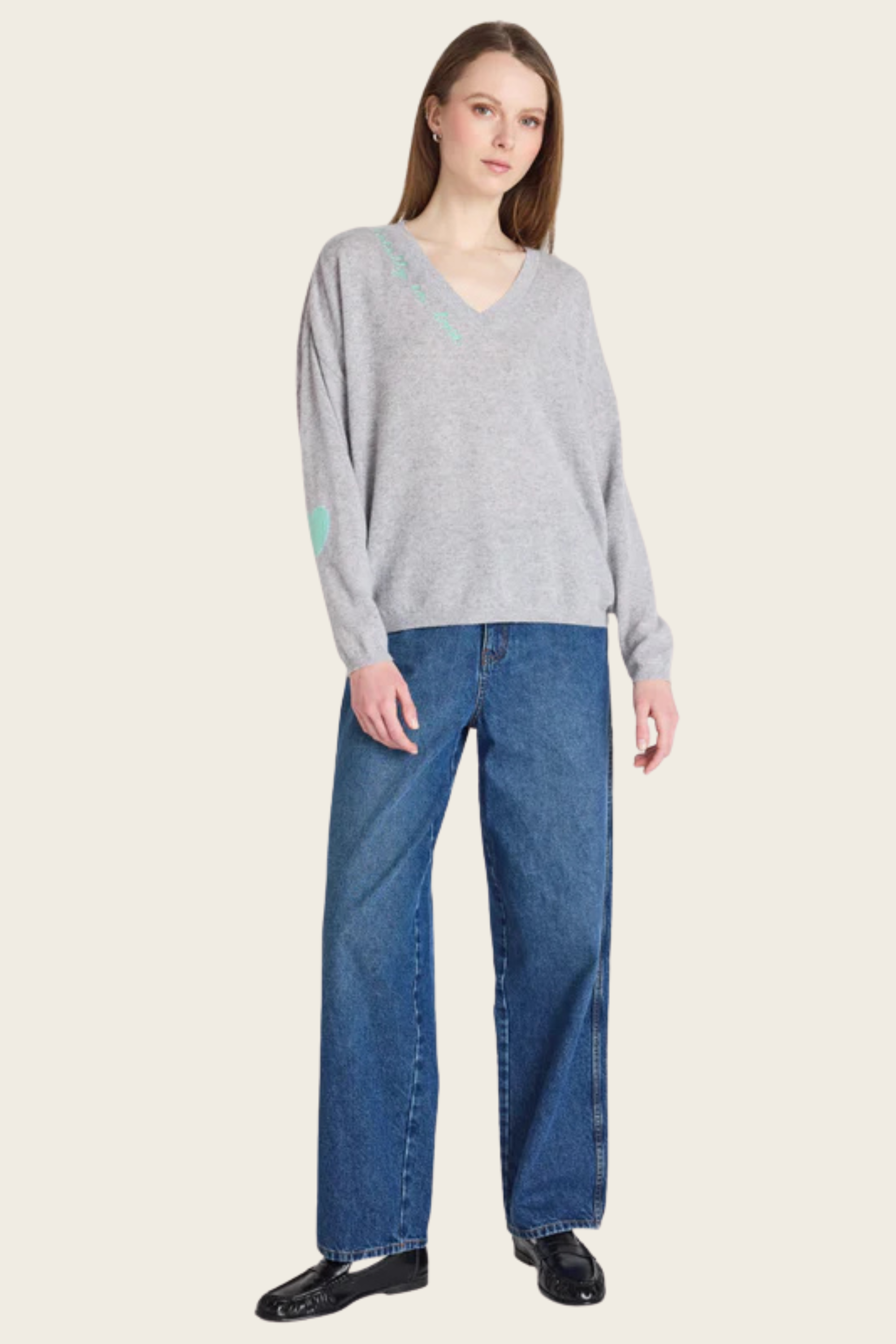 Camisola Kennedy com decote em V - Absolut Caxemira