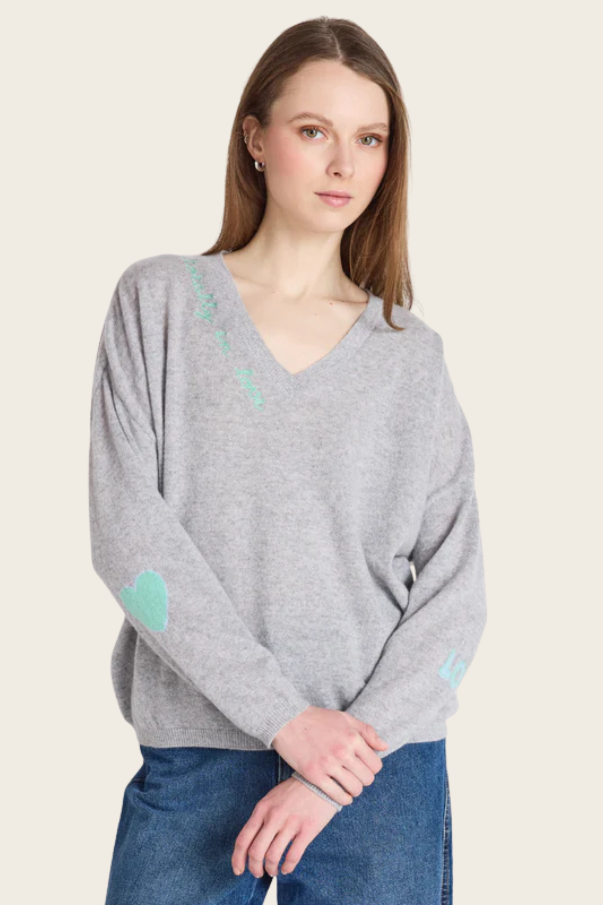 Camisola Kennedy com decote em V - Absolut Caxemira