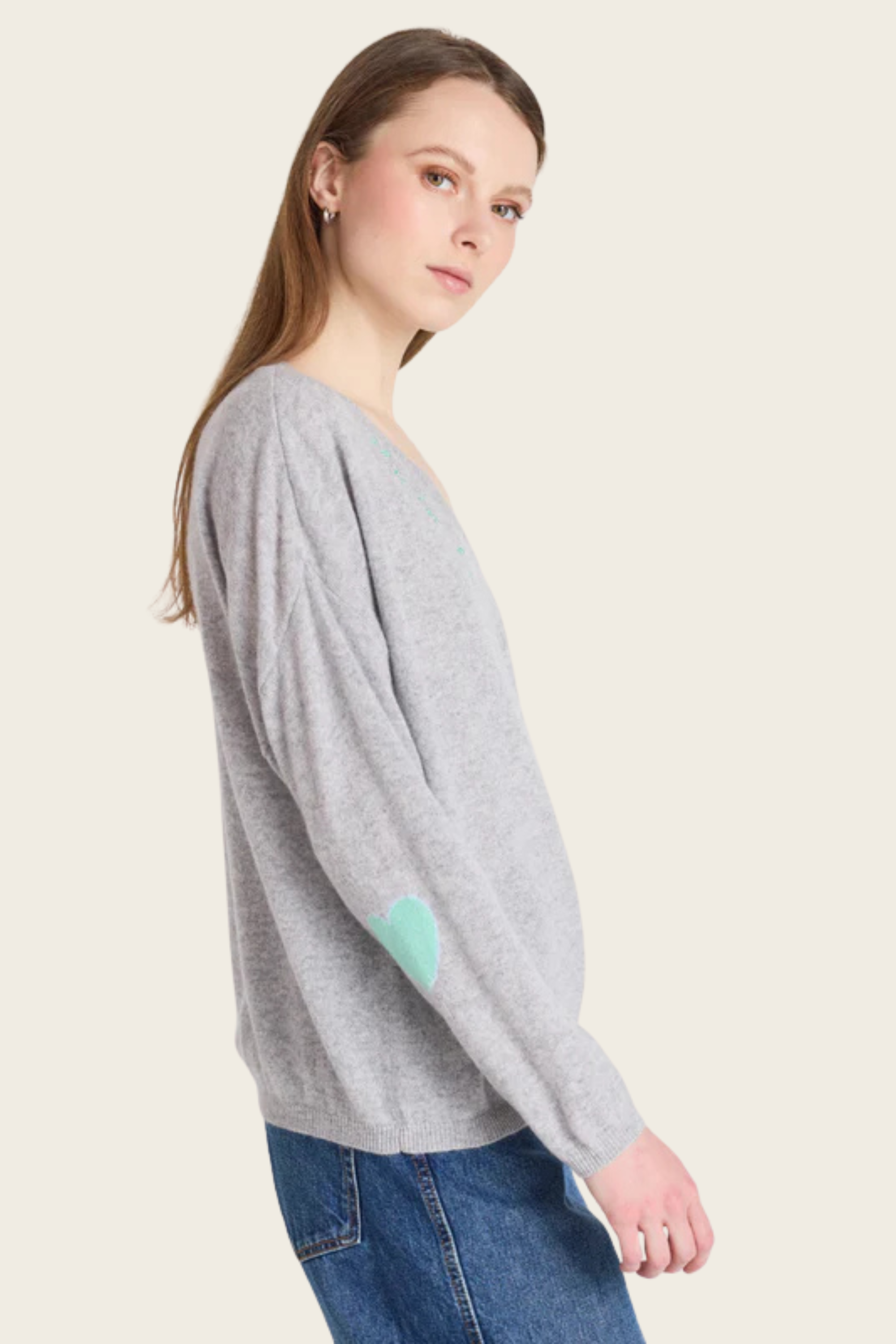 Camisola Kennedy com decote em V - Absolut Caxemira