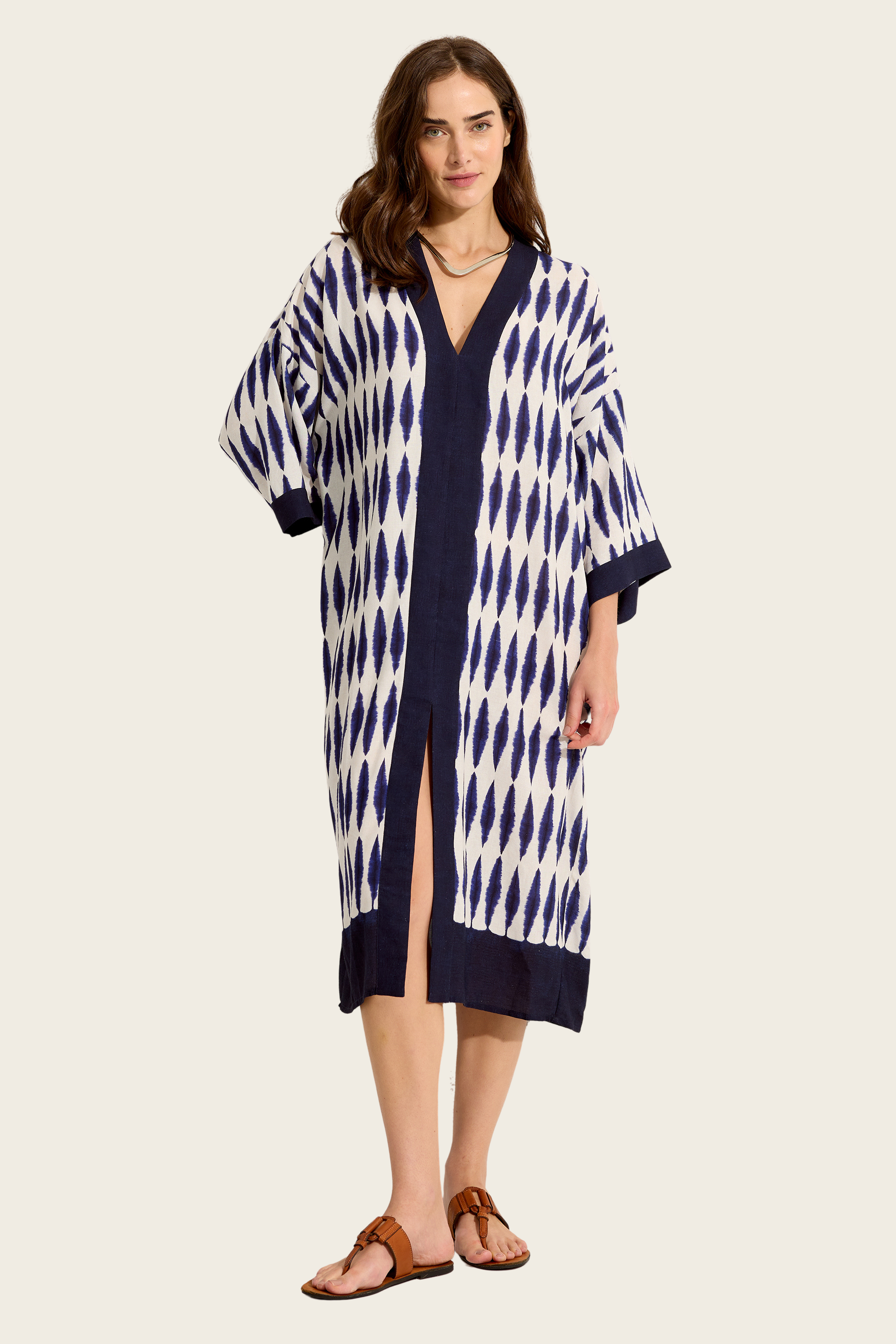 Ikat V-Neck Resort Dress - Lenny Niemeyer