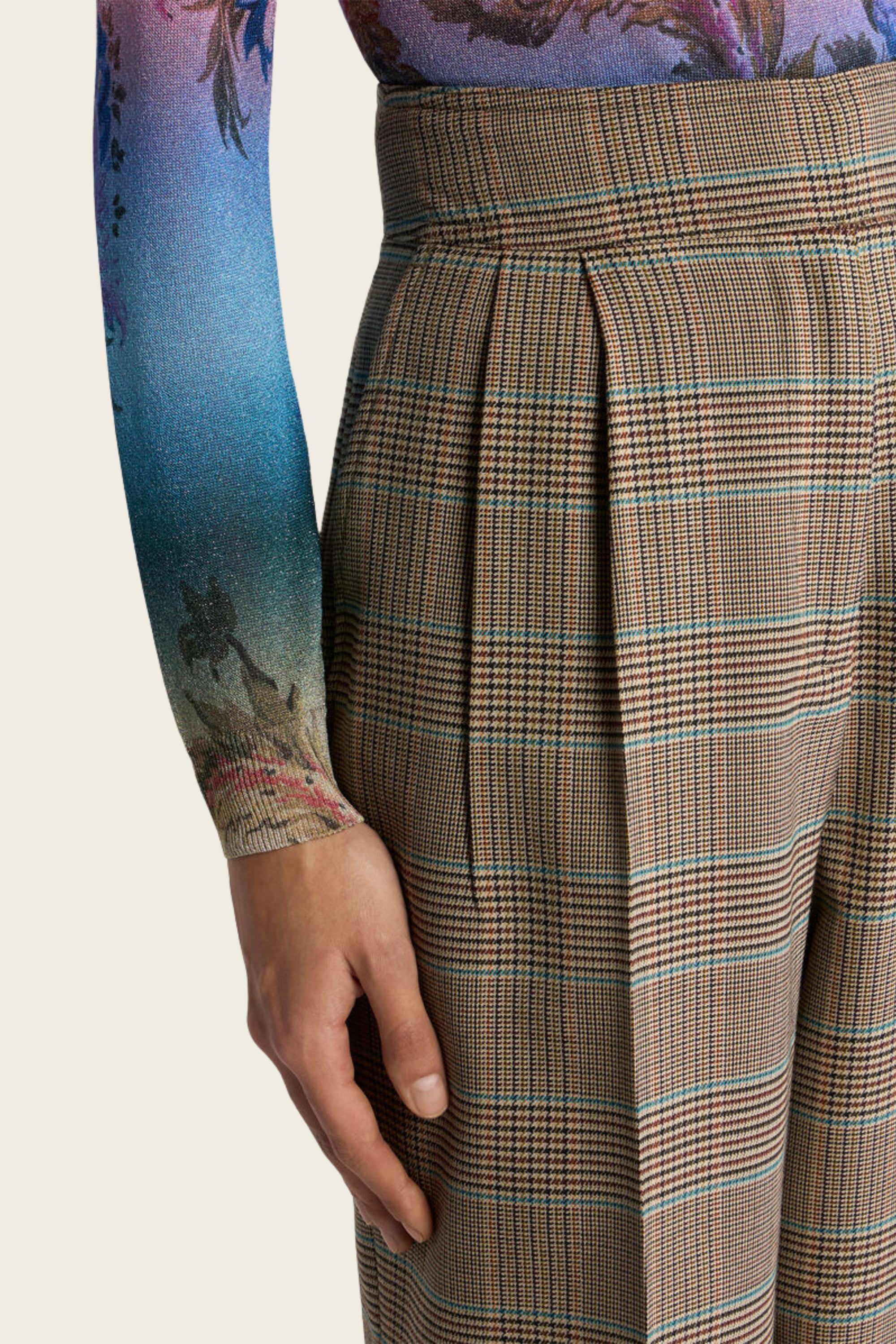 Prince of Wales Motif Trousers - Etro (desc feita) - ESPACE CANNELLE - New Arrivals - FW27