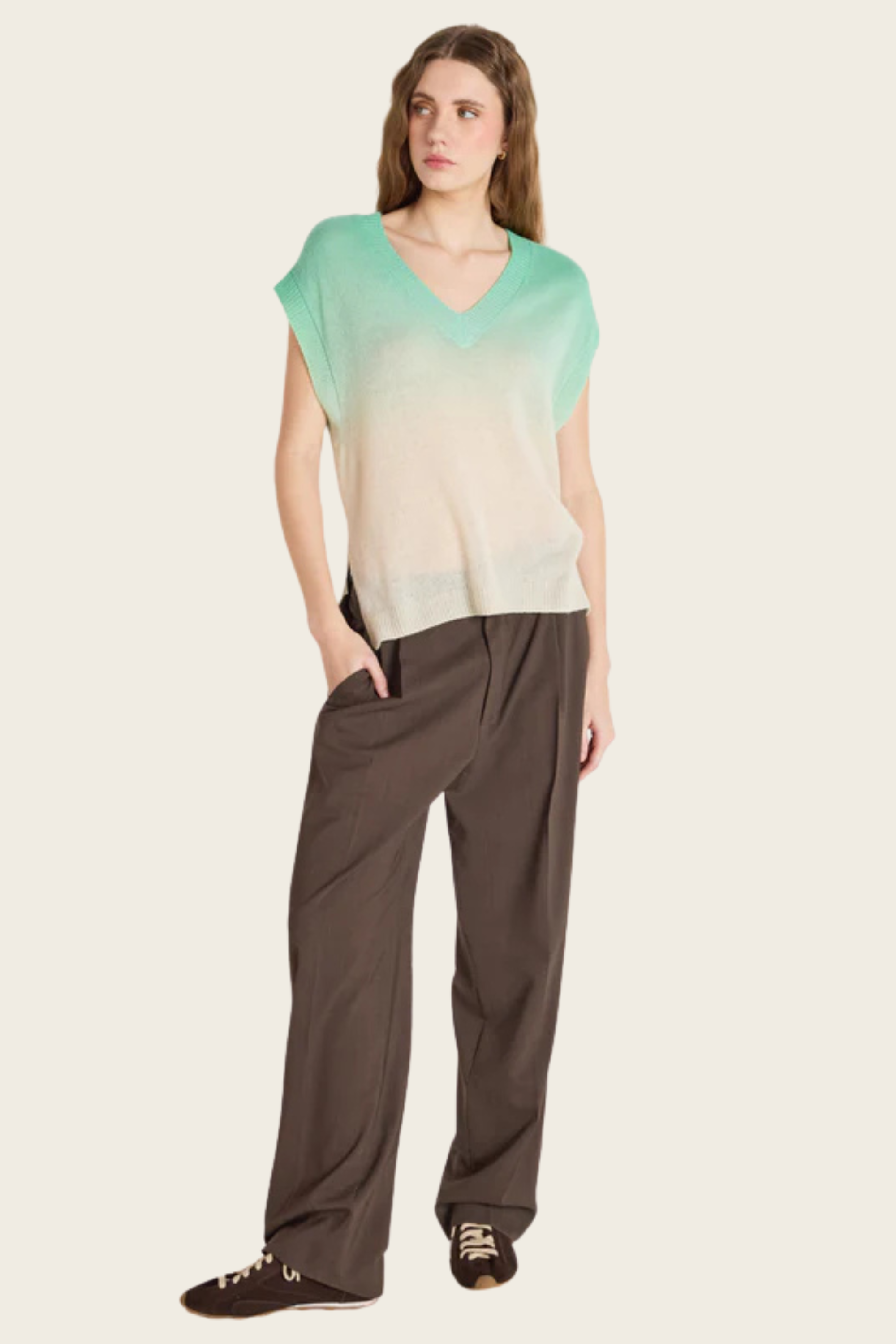 Samantha Sleeveless Sweater - Absolut Cashmere