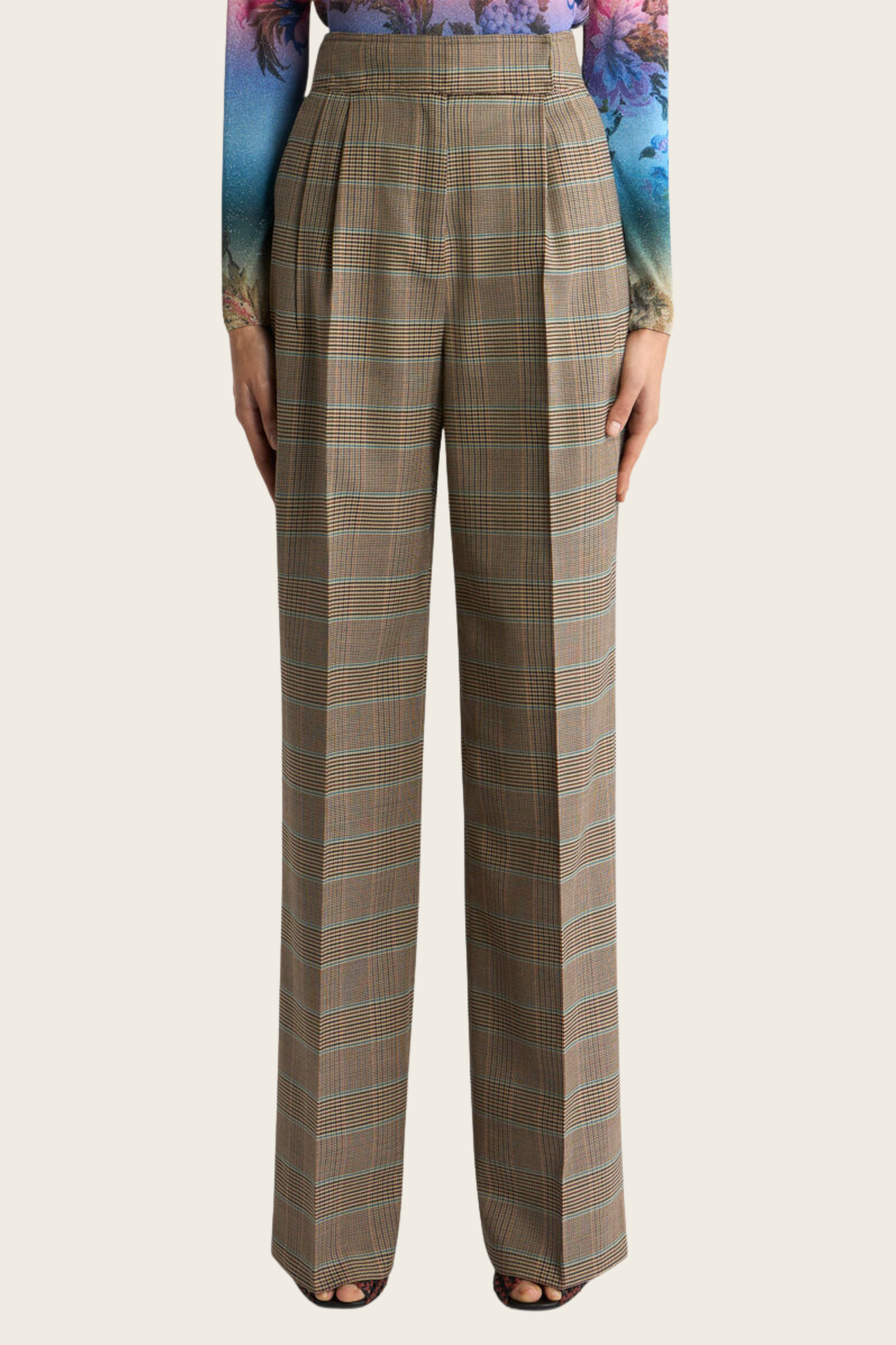 Prince of Wales Motif Trousers - Etro (desc feita) - ESPACE CANNELLE - New Arrivals - FW27