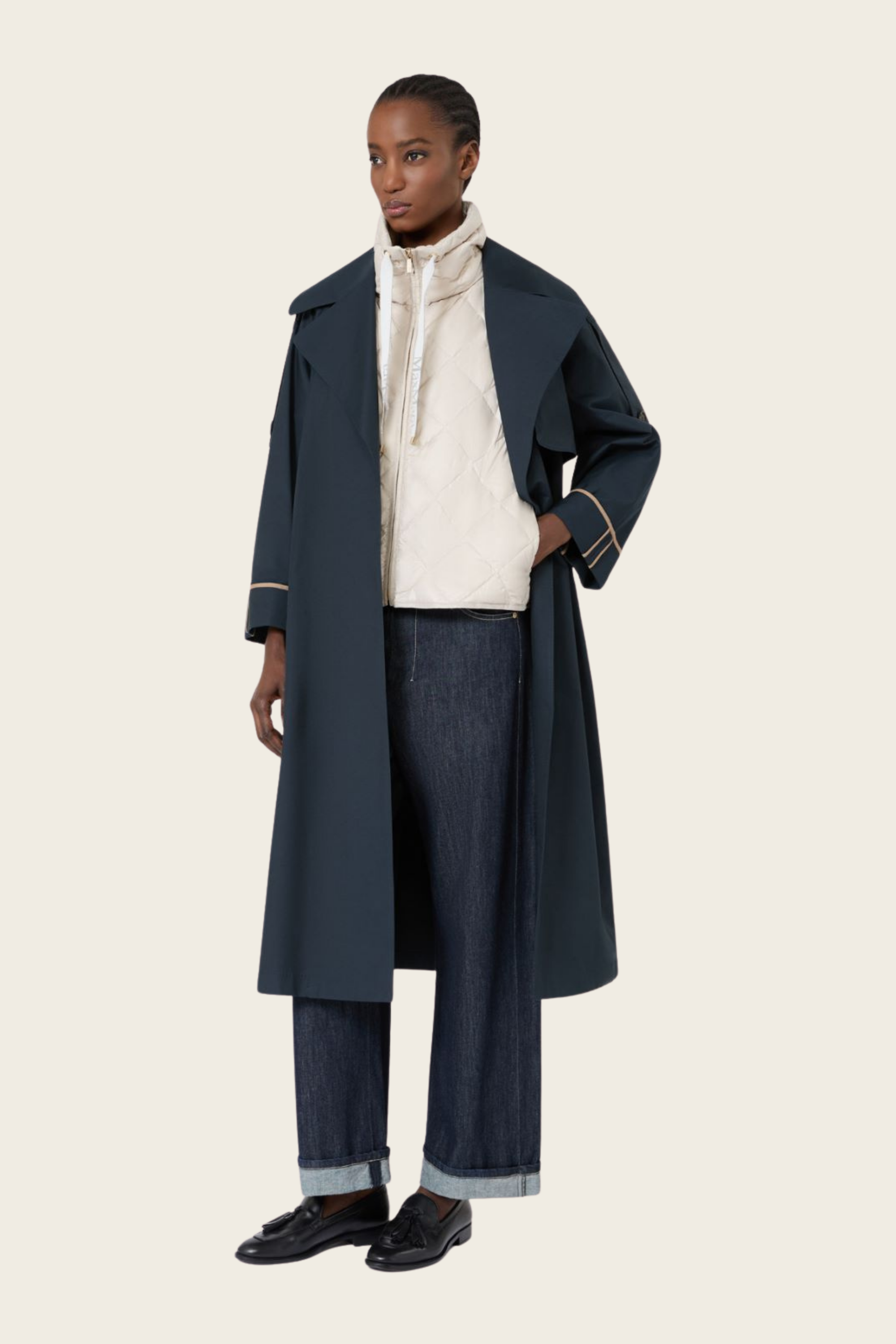 Padded water-repellent nylon canvas gilet - MaxMara