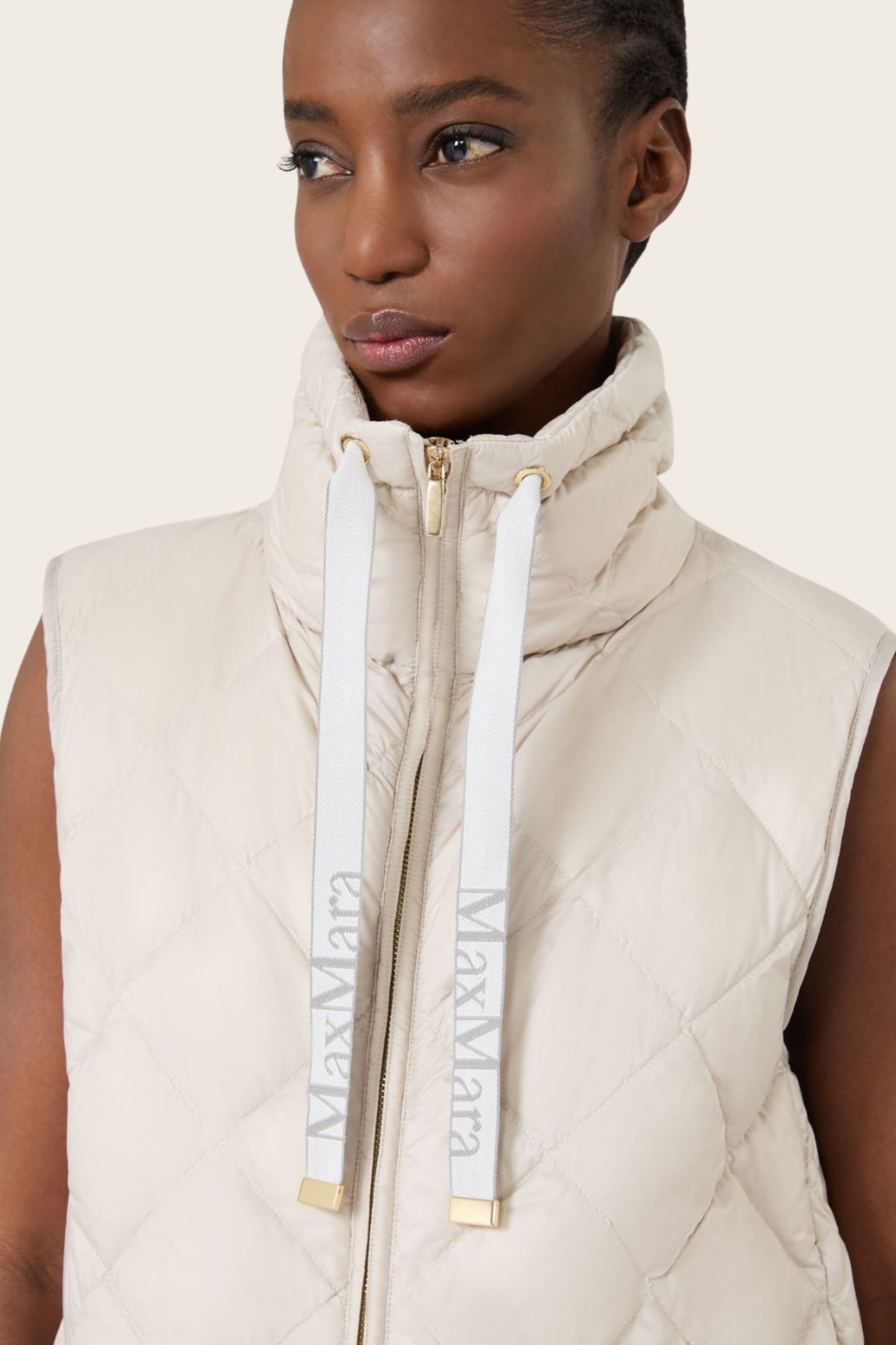 Padded water-repellent nylon canvas gilet - MaxMara