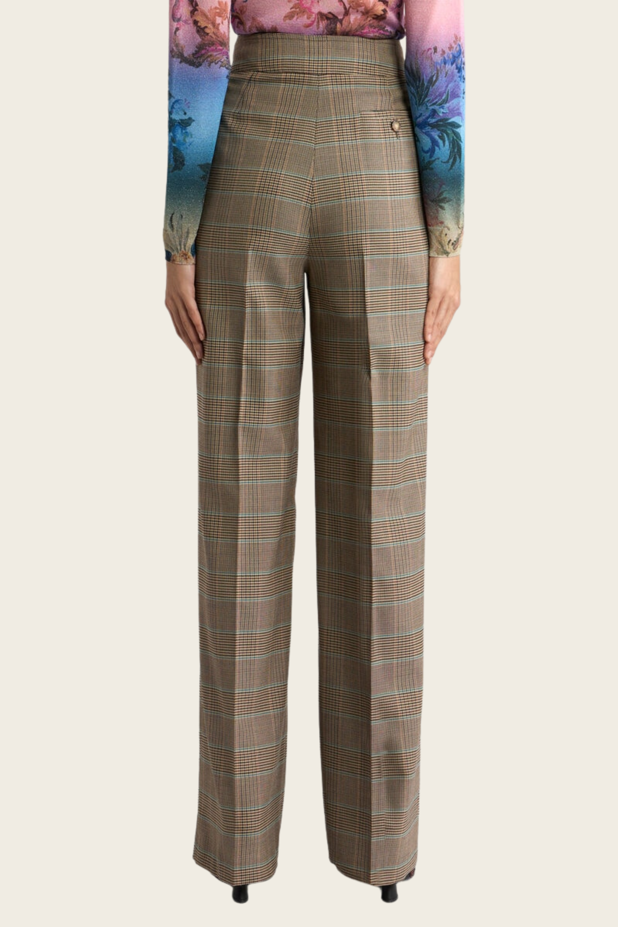 Prince of Wales Motif Trousers - Etro (desc feita) - ESPACE CANNELLE - New Arrivals - FW27