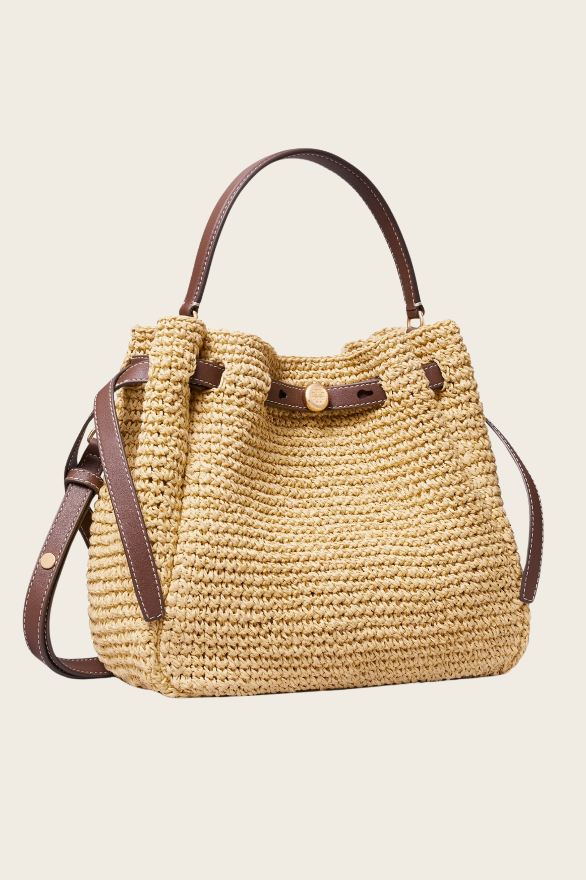 Romy Woven Bucket Bag - Tory Burch
