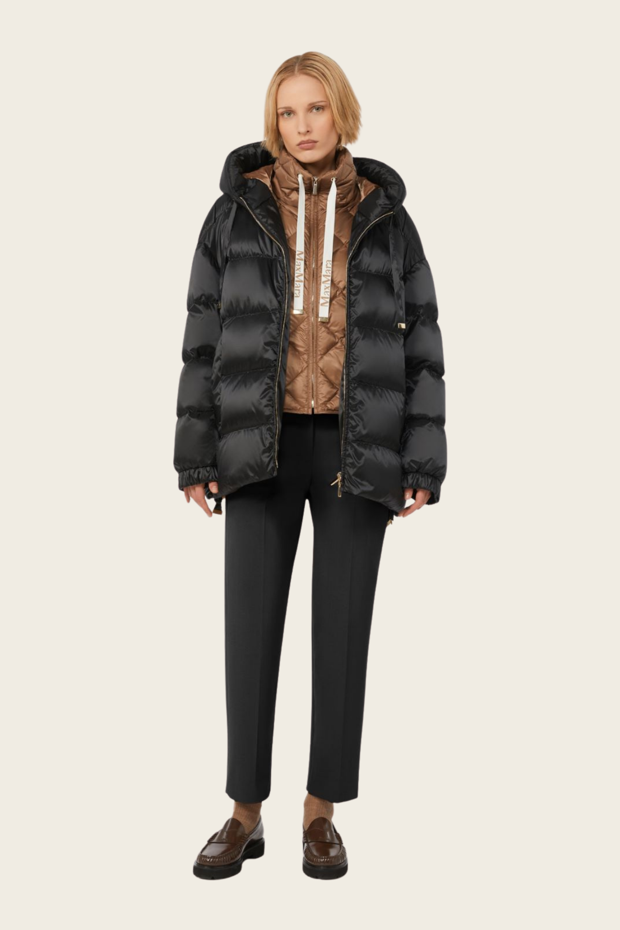 Padded water-repellent nylon canvas gilet - MaxMara