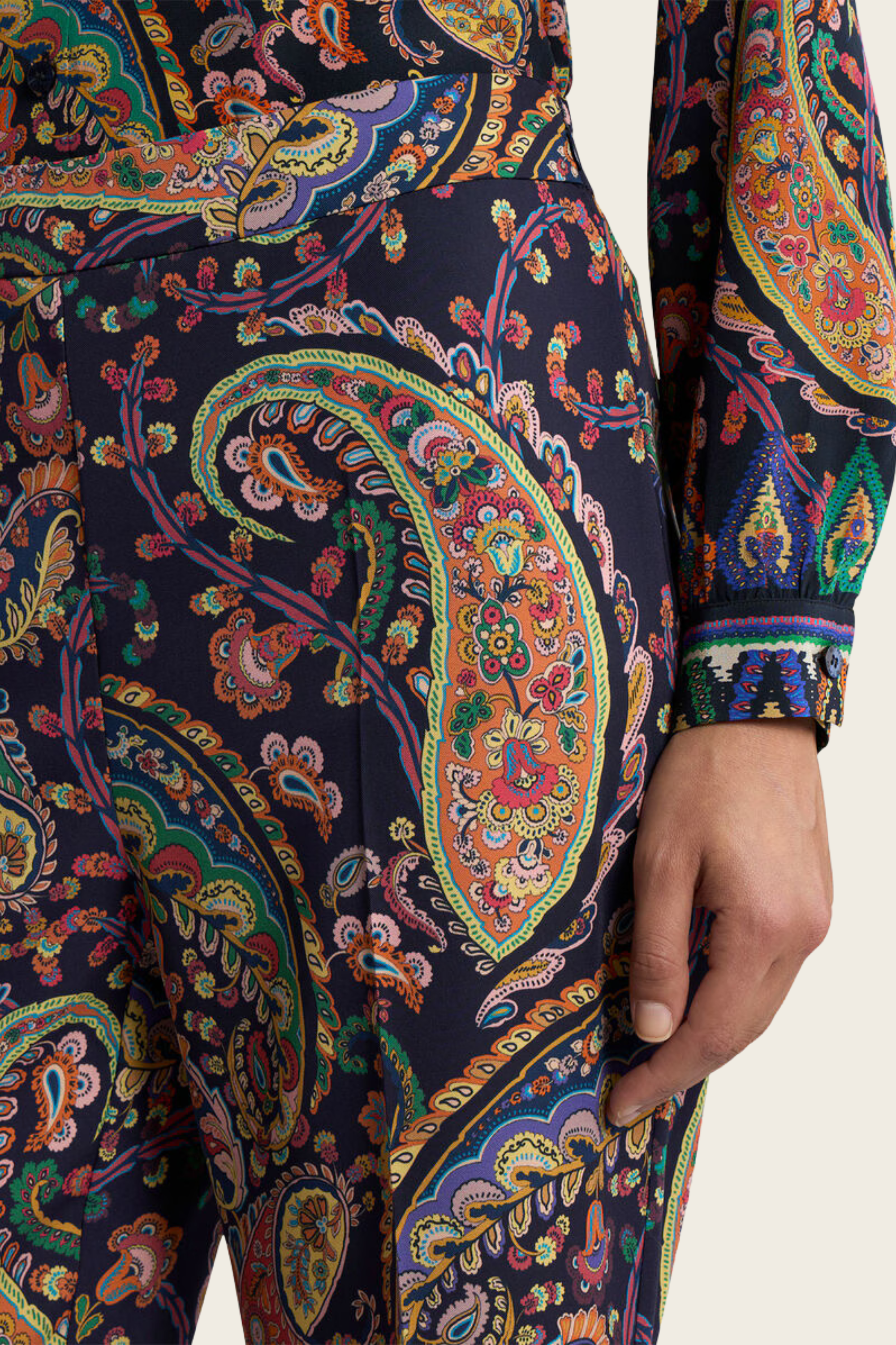 Floral Paisley Bootcut Trousers - Etro - ESPACE CANNELLE - New Arrivals - SS26