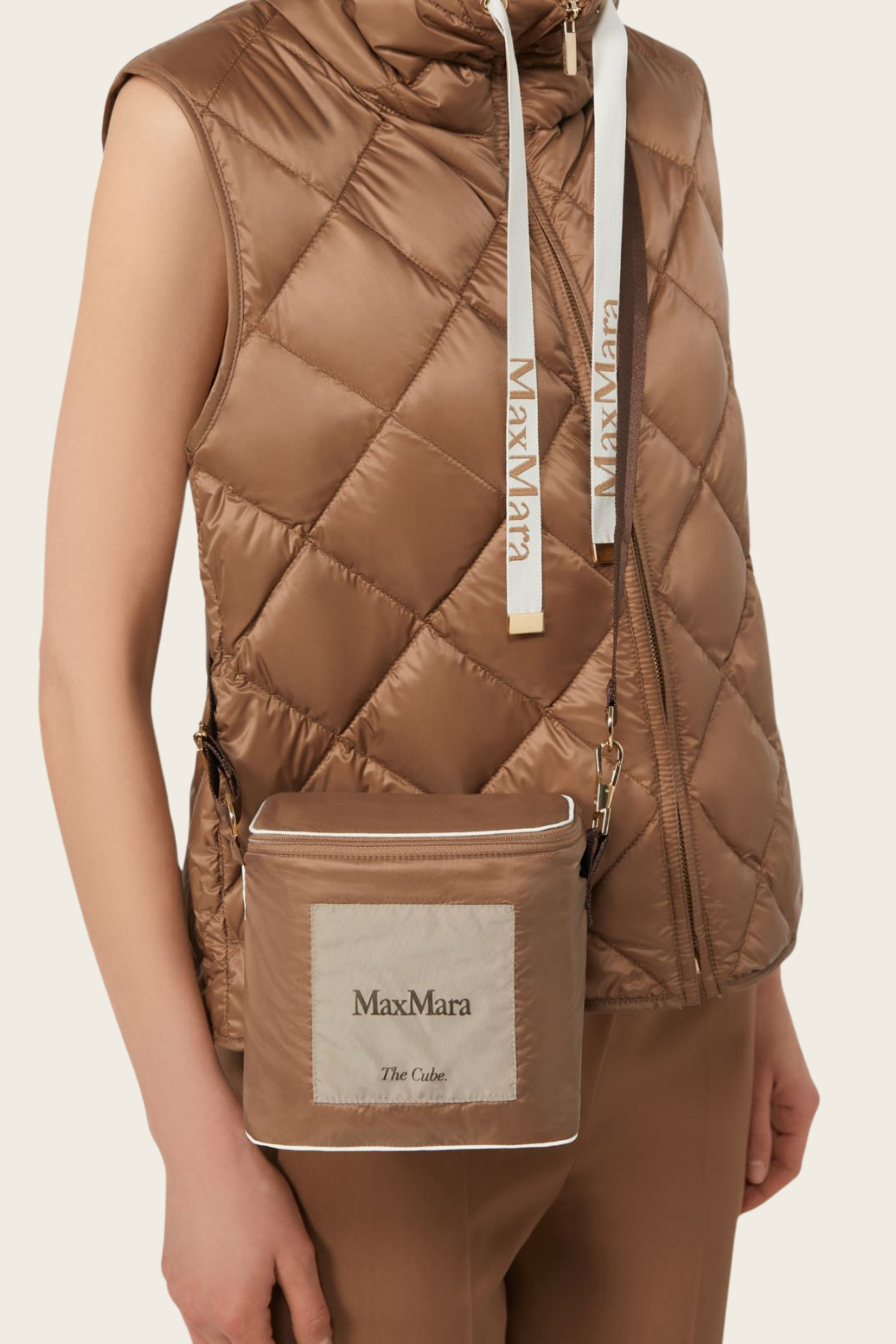 Padded water-repellent nylon canvas gilet - MaxMara