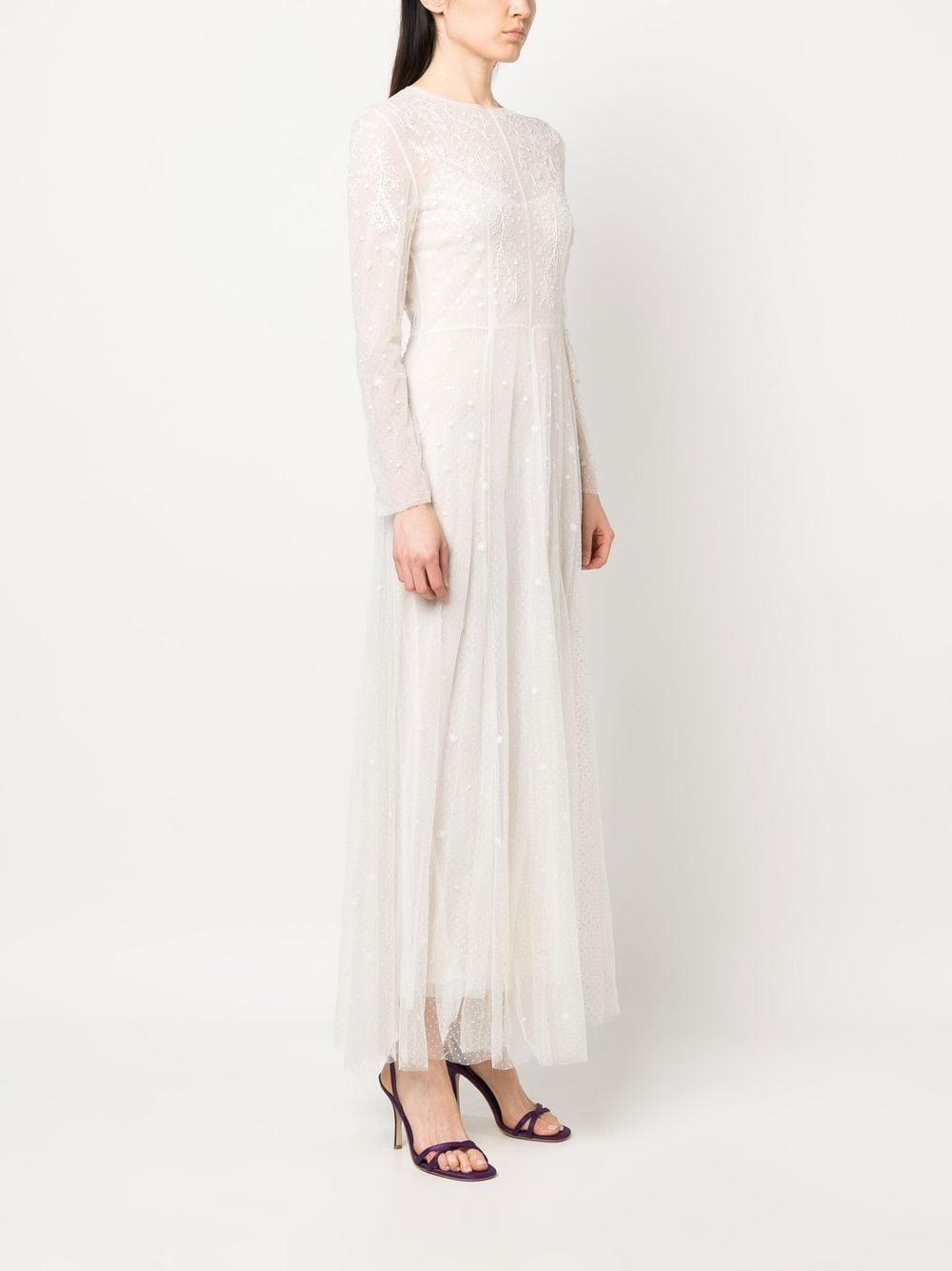 Long Tulle Lace Dress - Philosophy Di Lorenzo Serafini