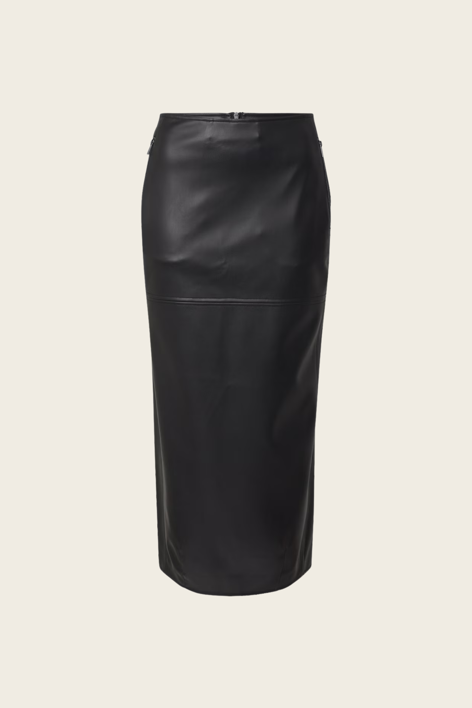 Fabiana Skirt Black, Material: 100% Polyester (Faux leather), Colour: Black, Fit: Regular fit, New Arrivals, Espace Cannelle, FW25
