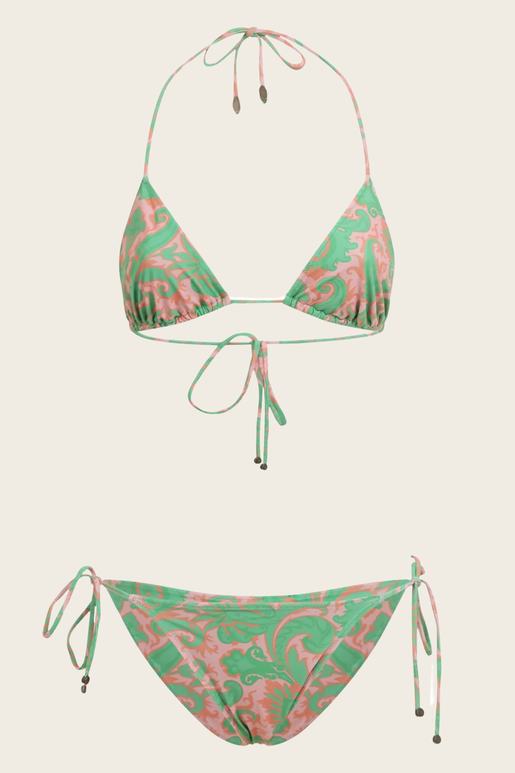 Paisley-Print Triangle Bikini - Etro