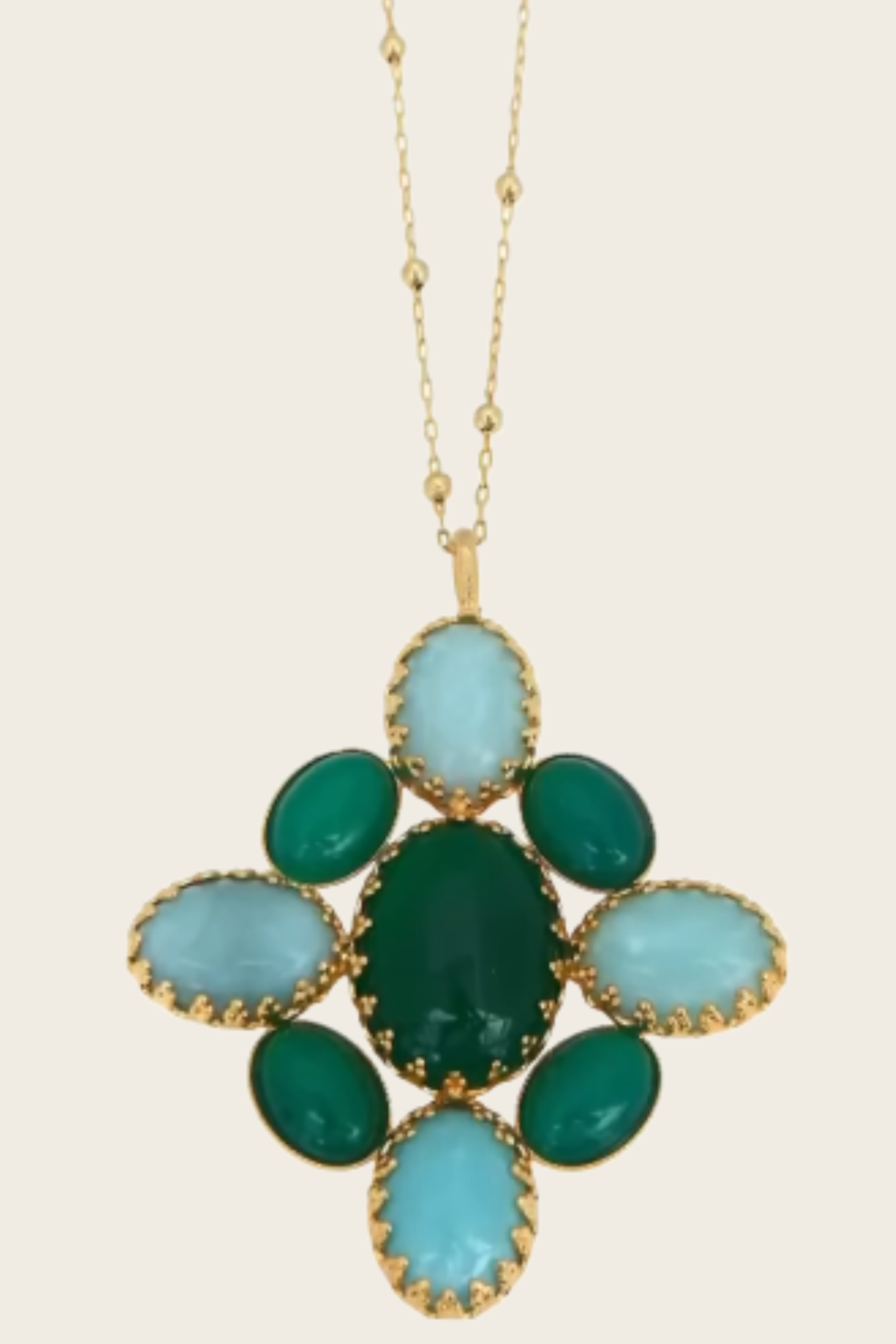 Jaipur Cabochon Pendant - Melissa Kandiyoti