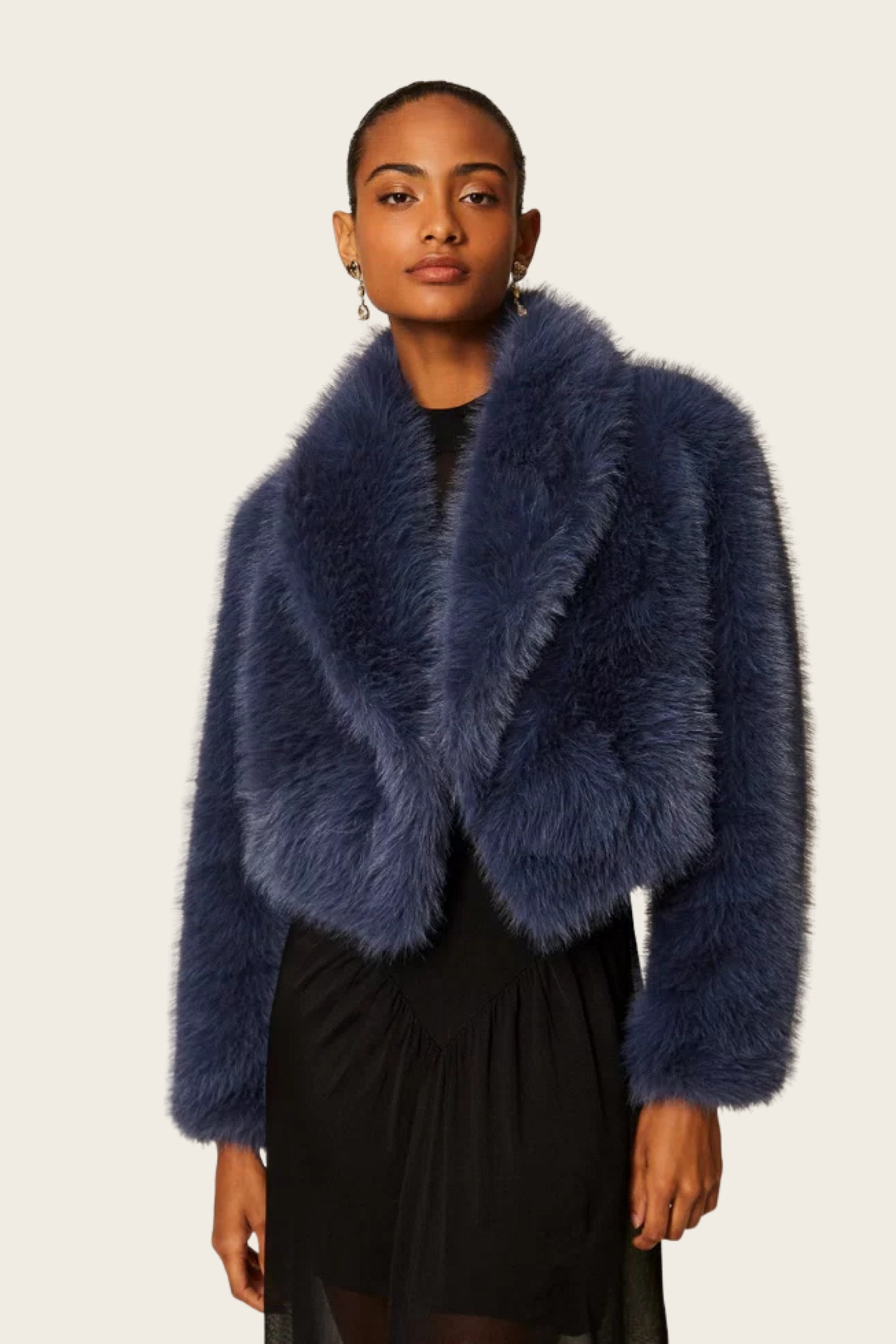 Short Faux Fur Jacket - Twinset