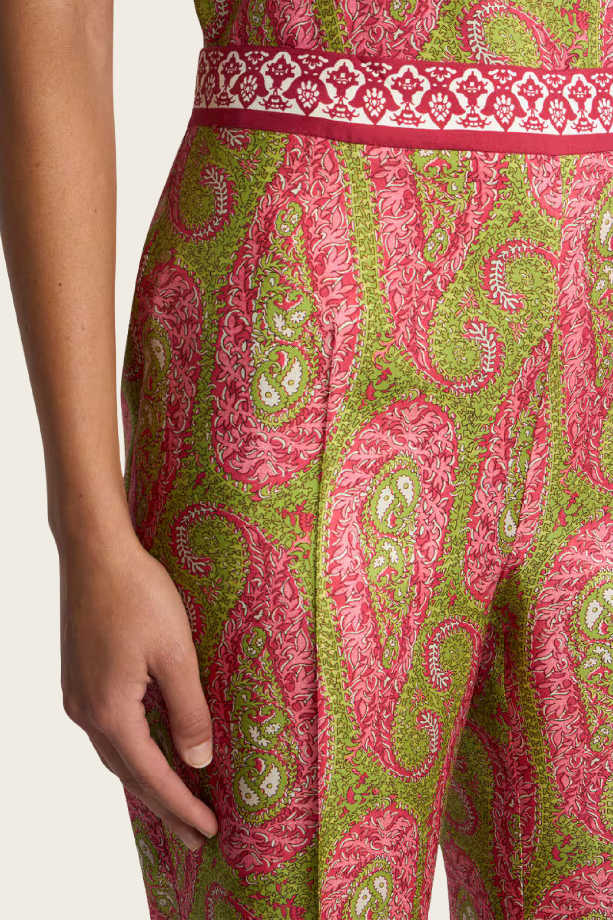 Calças Bootcut com Estampa Paisley - Etro