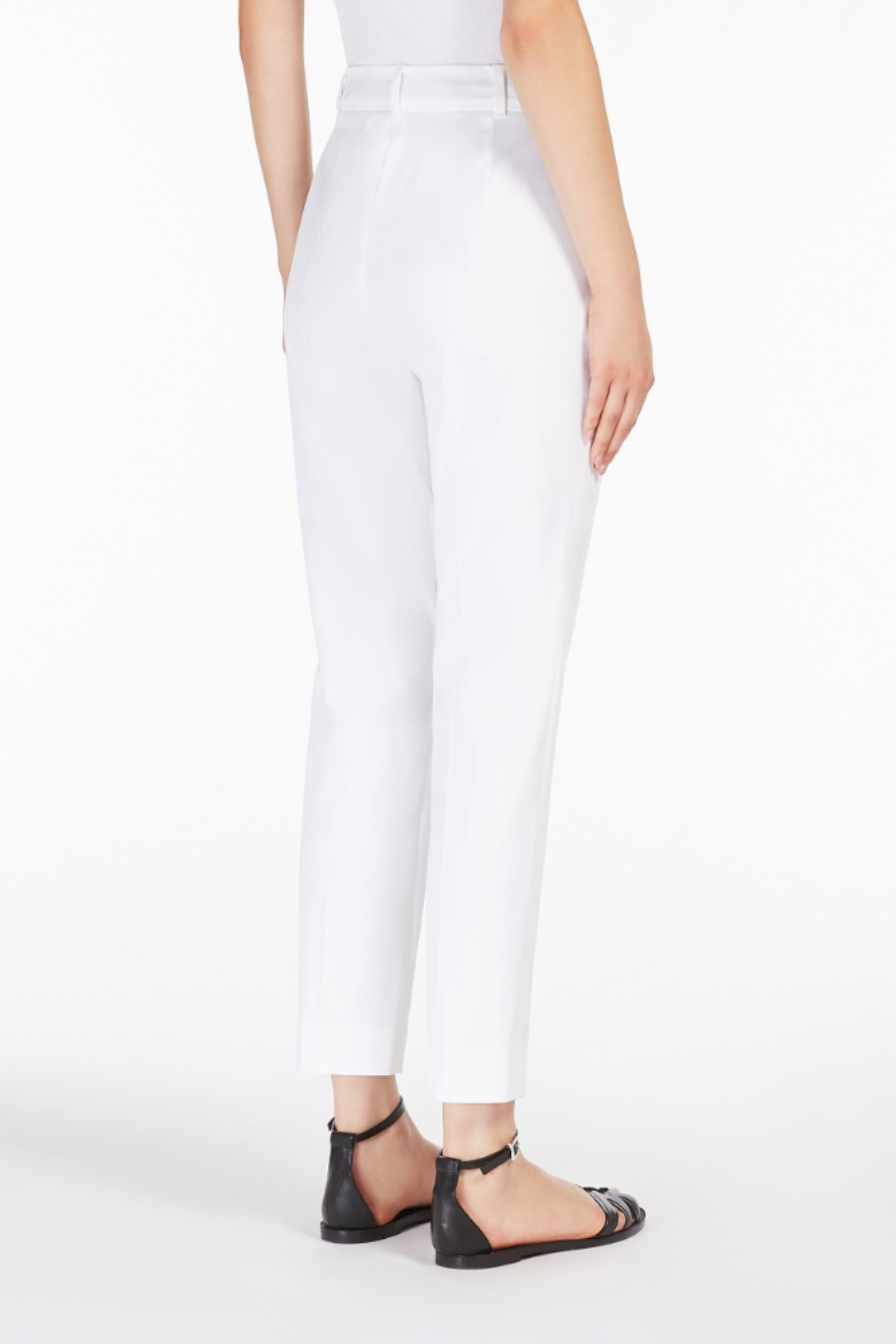 Gabardine Cigarette Trousers - Max Mara