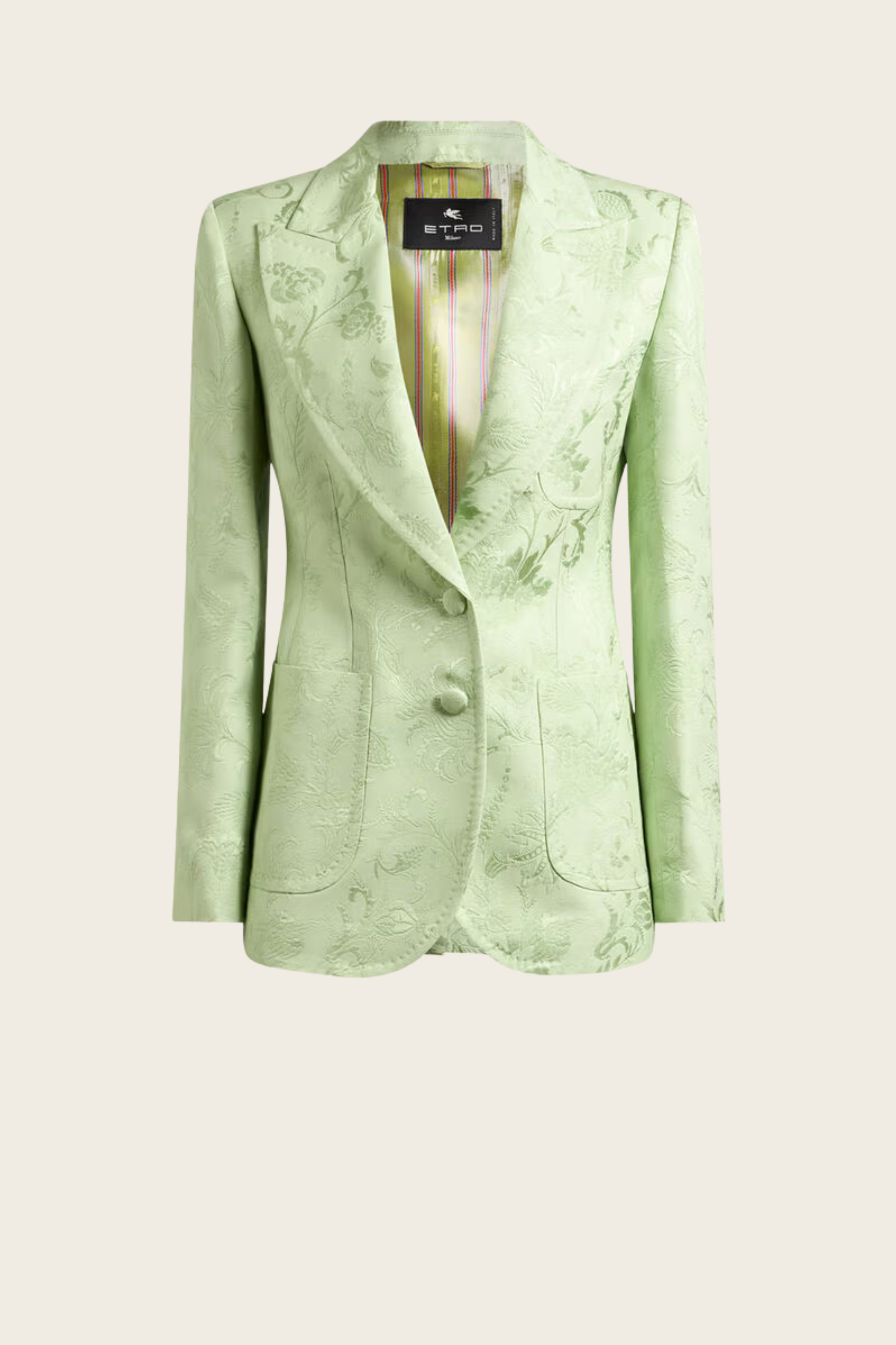 Casaco Jacquard com Motivo Floral e Fecho Simples - Etro