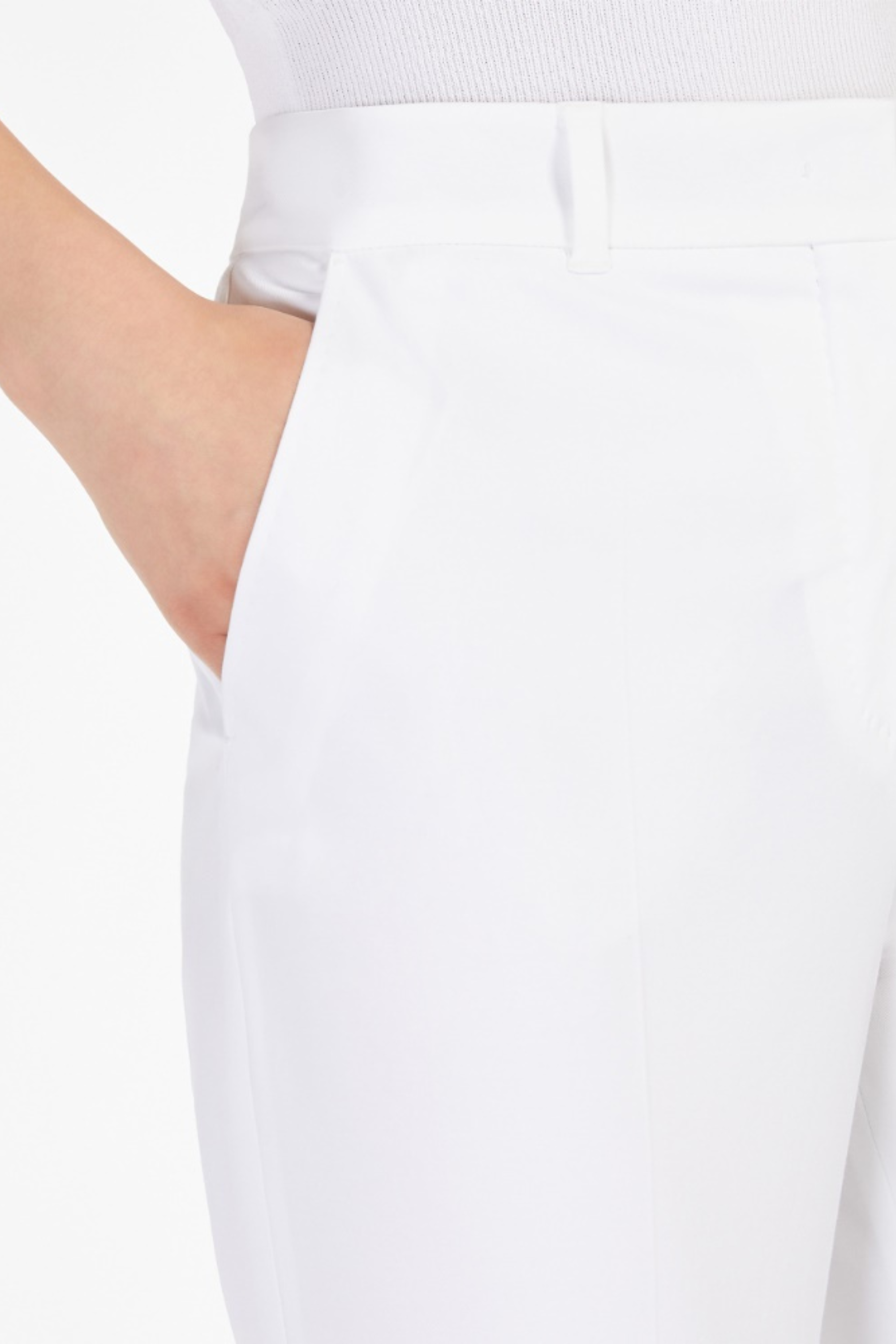 Gabardine Cigarette Trousers - Max Mara
