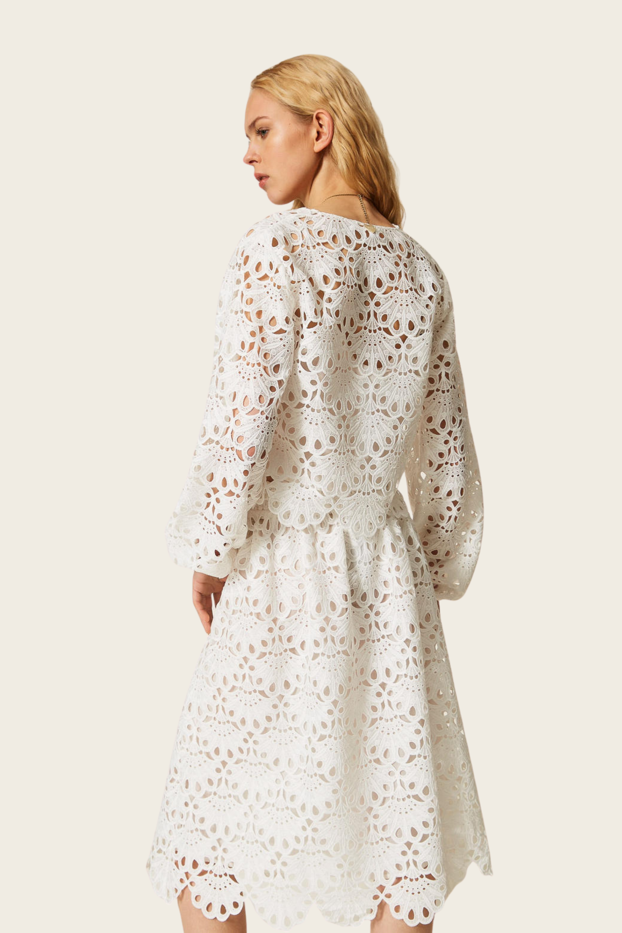 Scalloped Macramé Blouse - Twinset