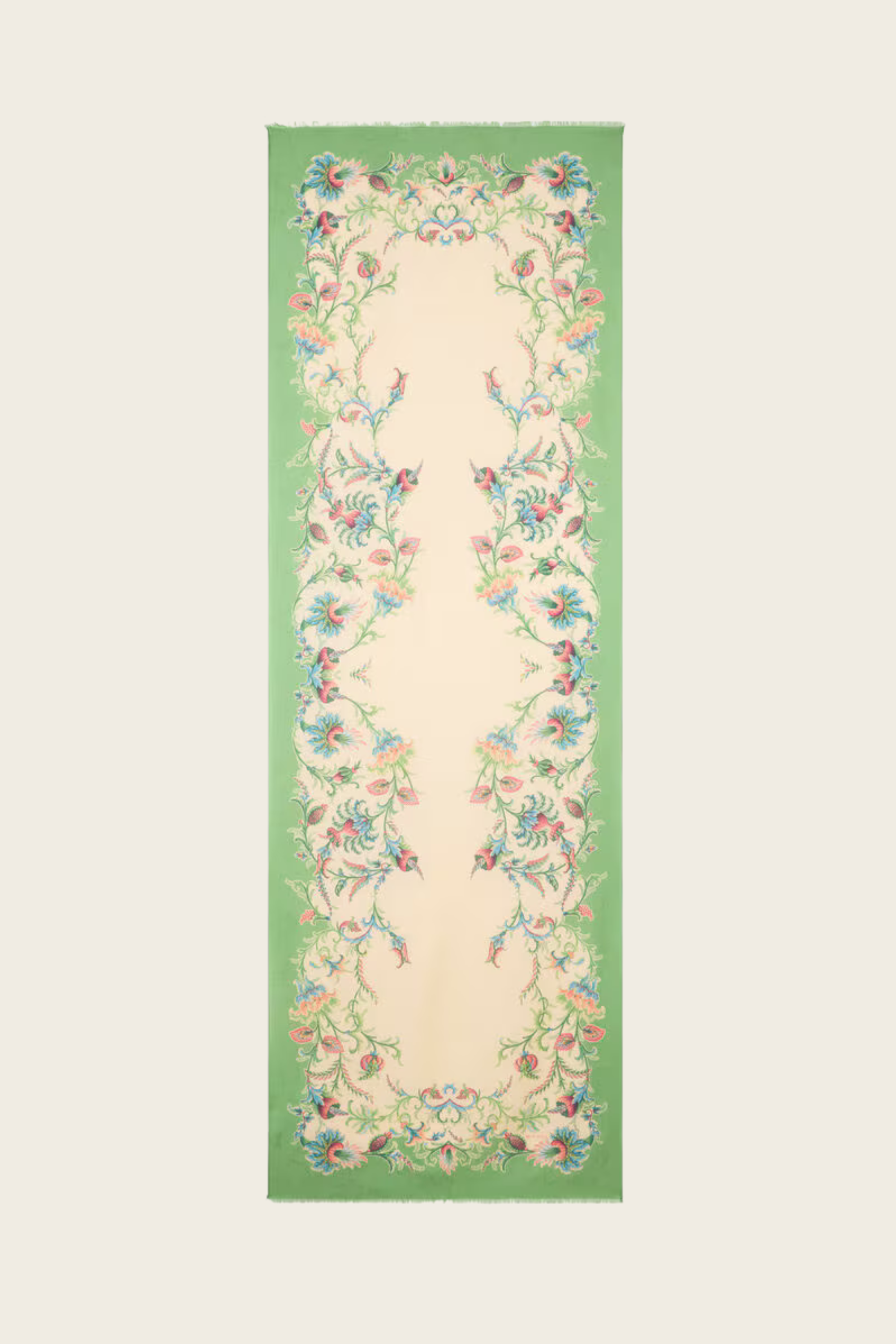 Green Scarf With Floral Motif - Etro Accessories