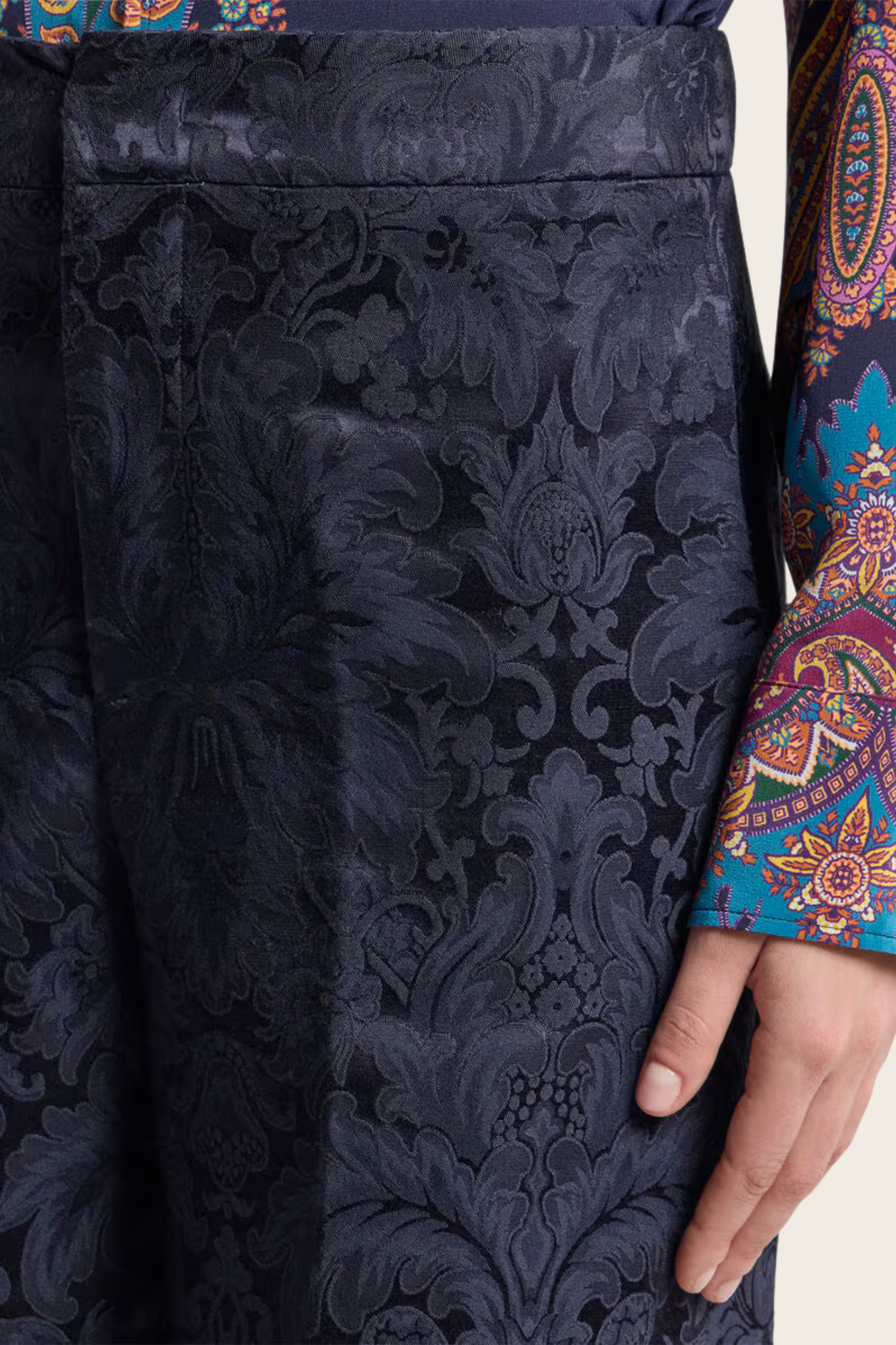 Jacquard Palazzo Trousers - Etro