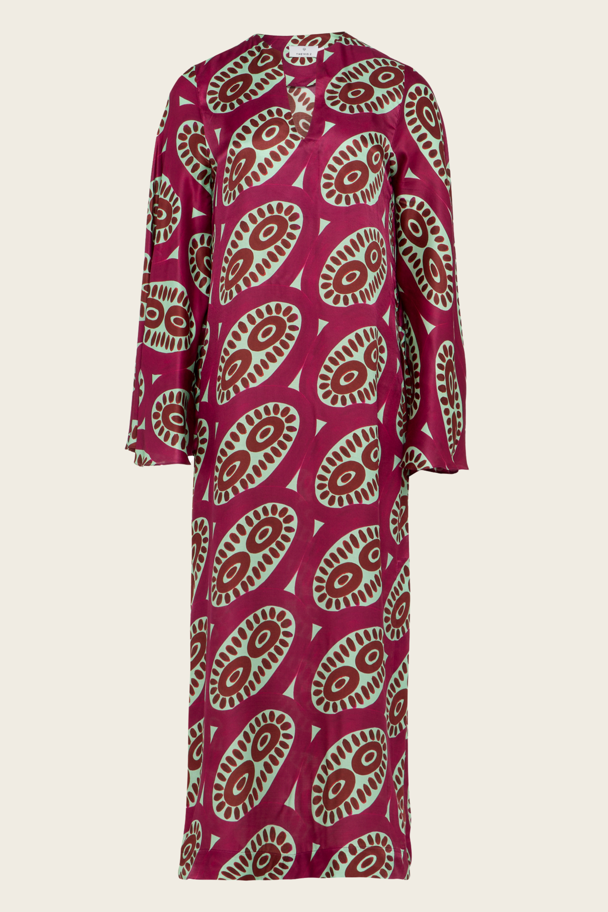 Printed Long Tunic Dress - Themisz