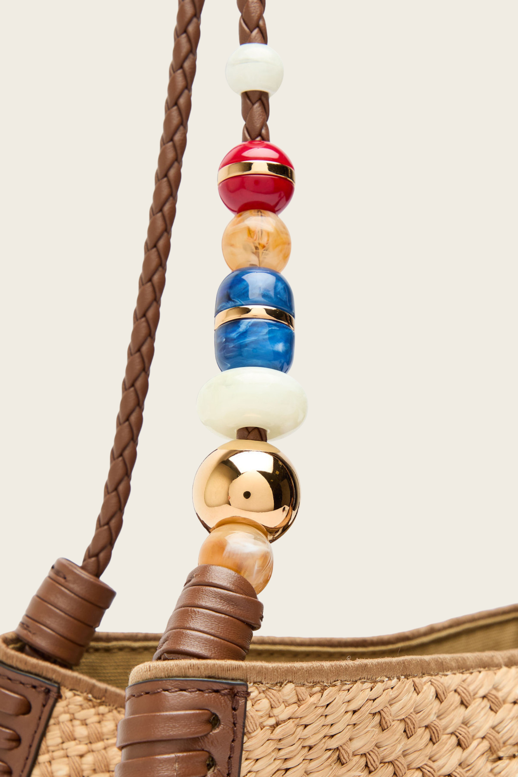 Shopping Libra Raffia Shoulder Bag - Etro Accessories