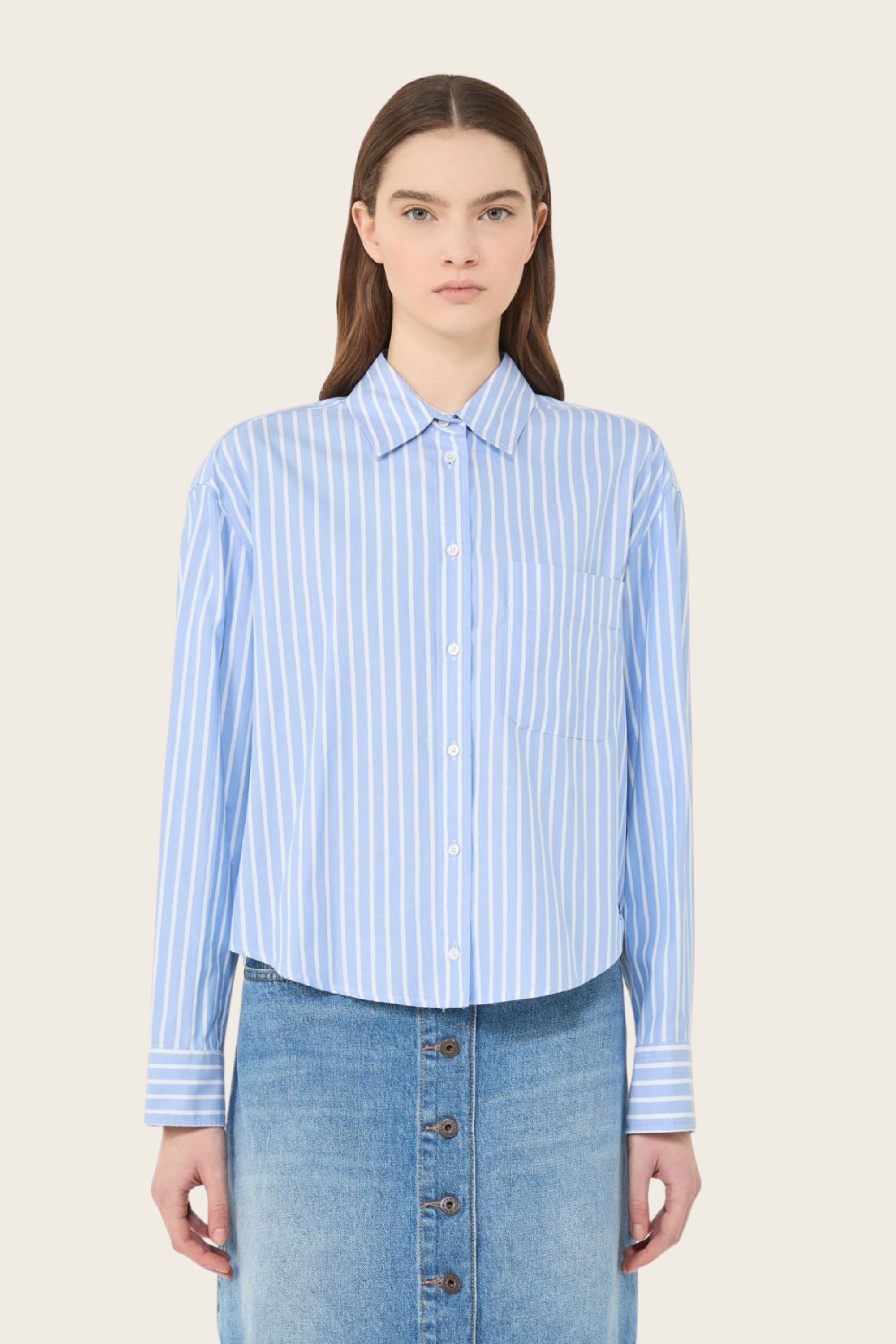 Striped cotton Oxford shirt - MaxMara