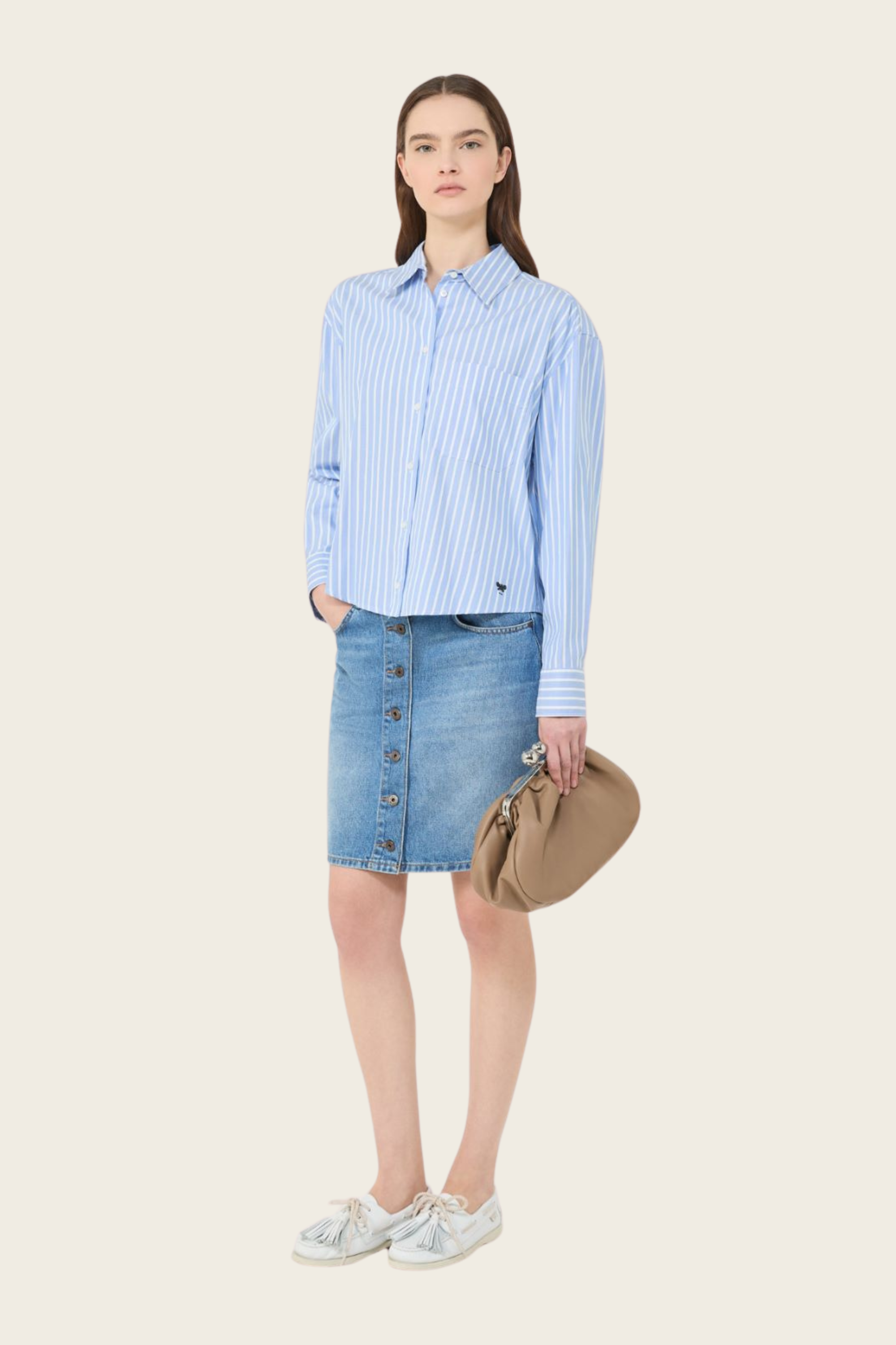 Striped cotton Oxford shirt - MaxMara