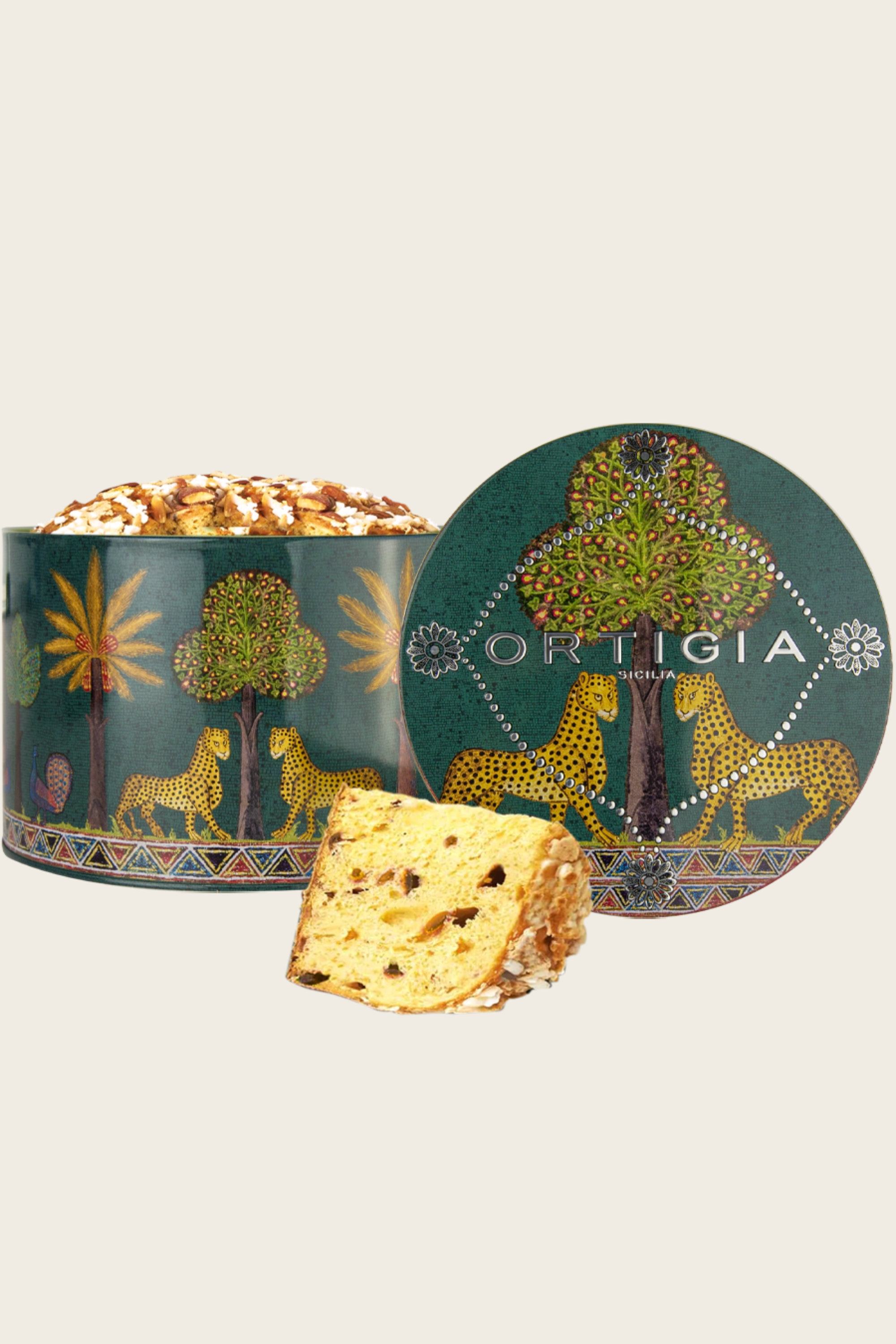 Bolo Veneziana de Mandarim na Lata Verde 750g – Ortigia Sicilia