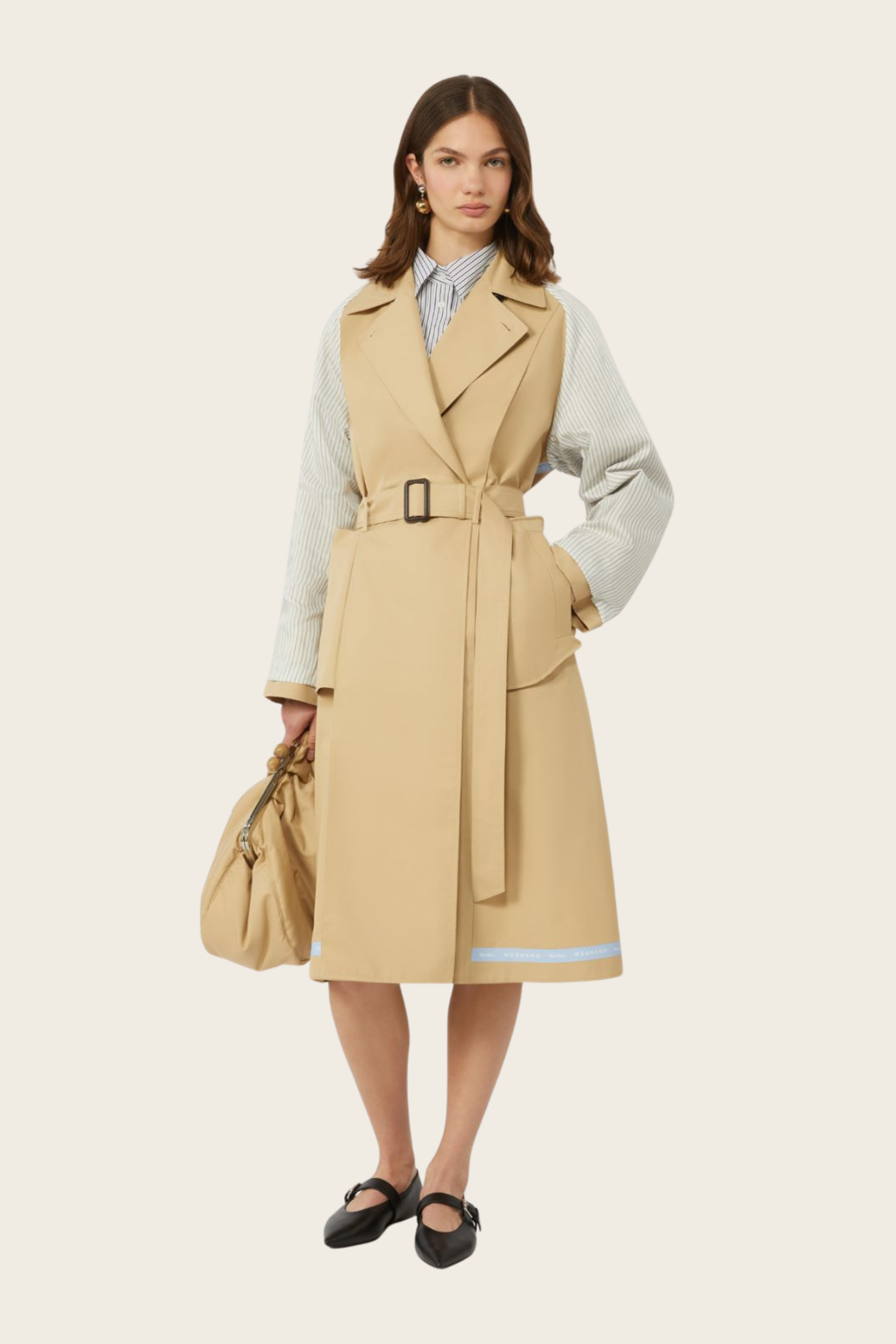Reversible water-repellent gabardine trench coat - MaxMara