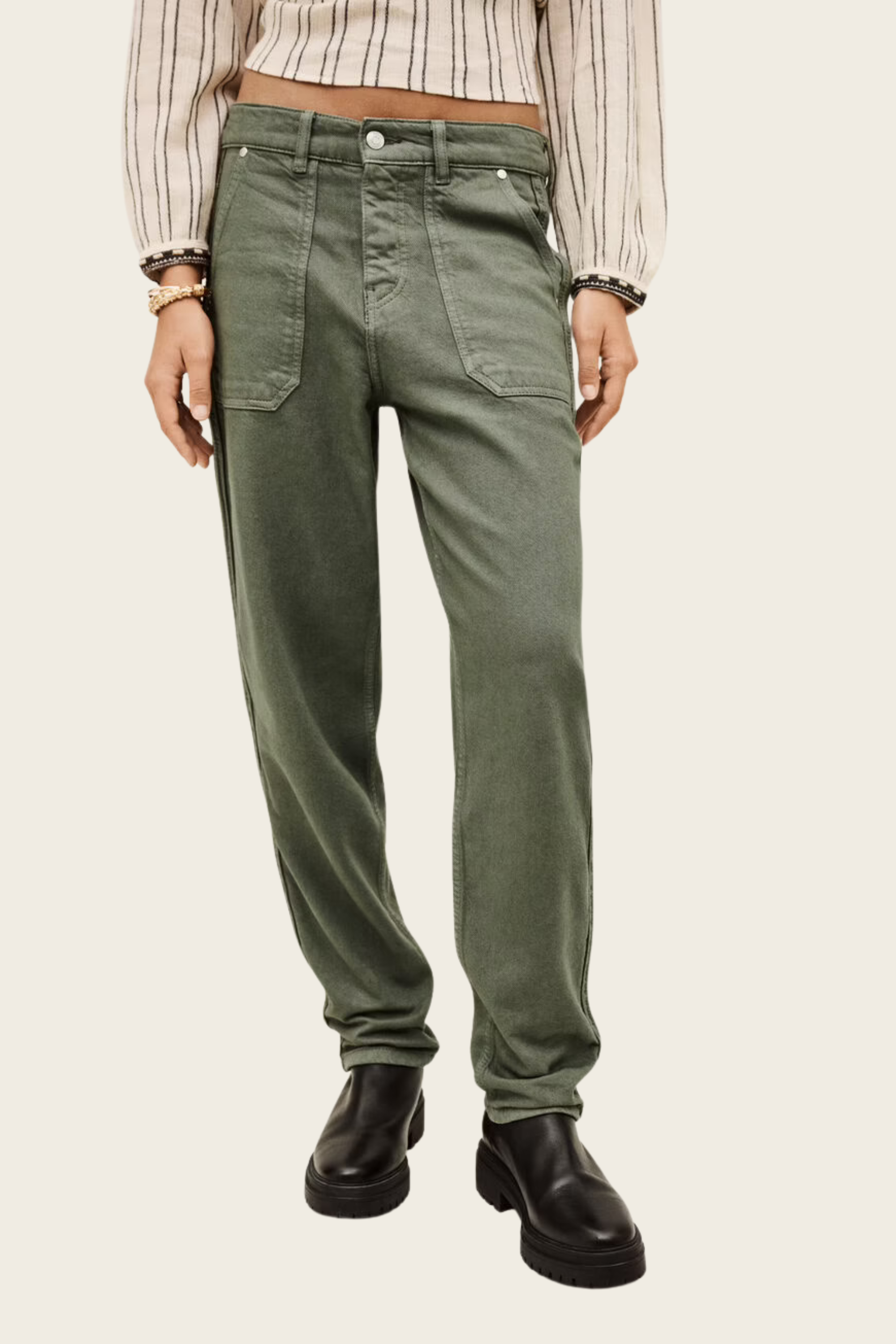 Khaki Cali jogging-style trousers - Ba&Sh