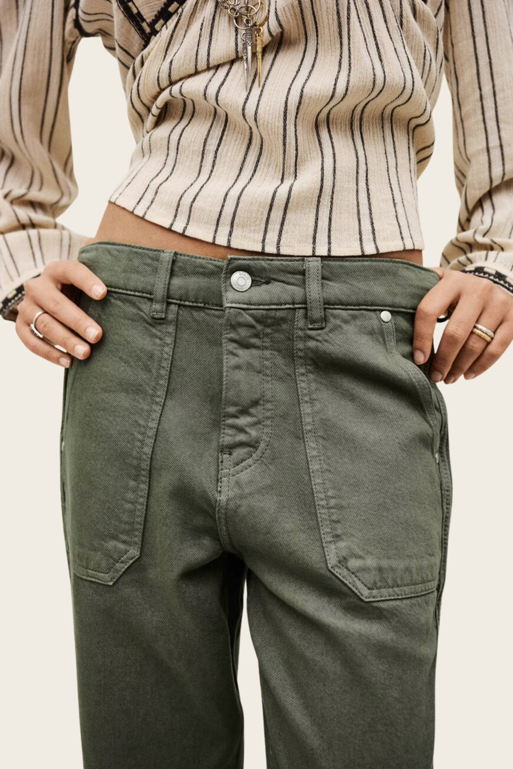 Khaki Cali jogging-style trousers - Ba&Sh