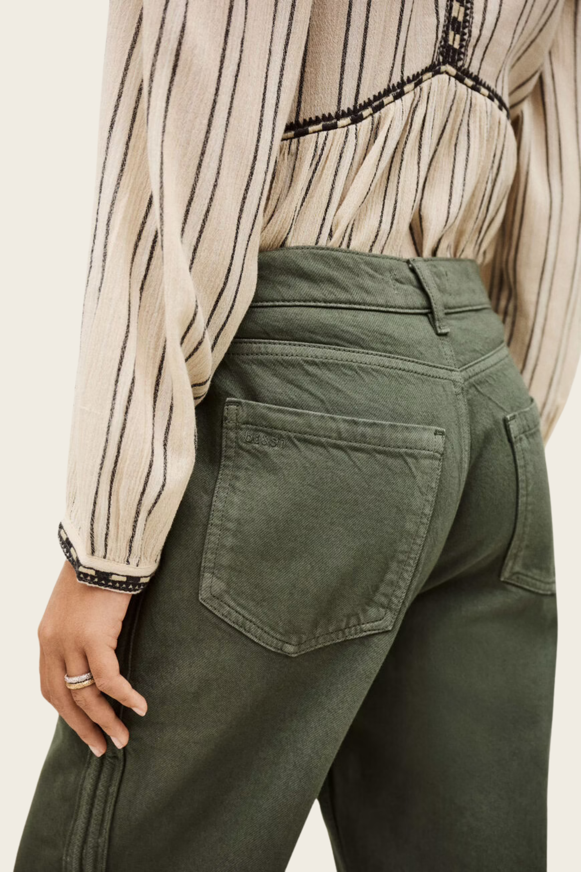 Khaki Cali jogging-style trousers - Ba&Sh