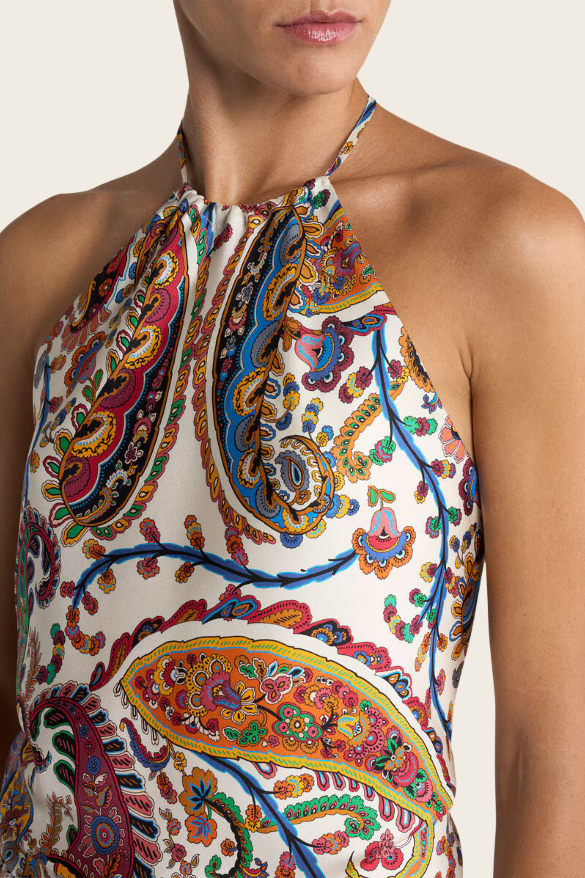 Floral Paisley Halterneck Top - Etro (desc feita) - ESPACE CANNELLE - New Arrivals - SS26