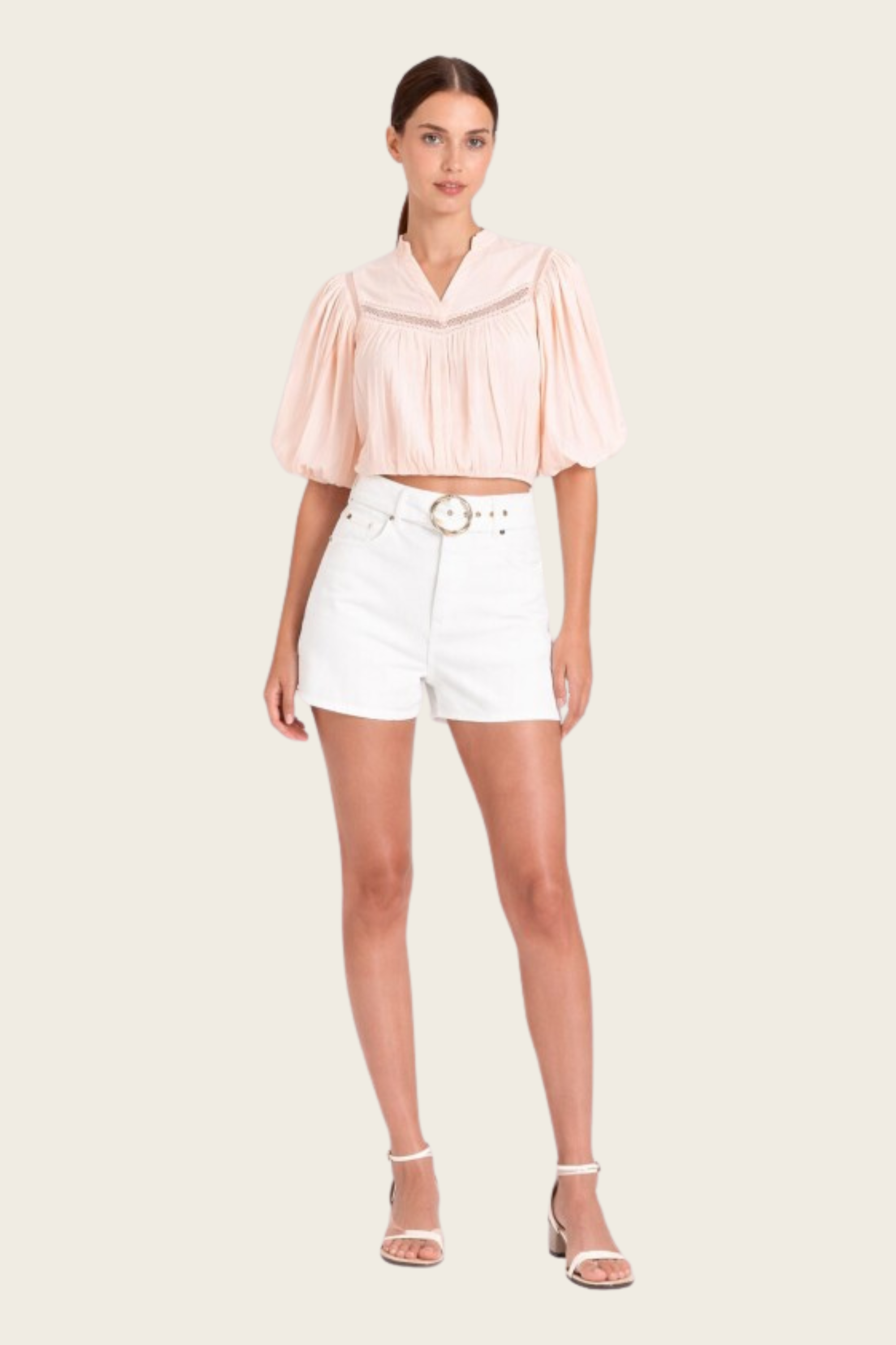 Belted Cotton Shorts - Twinset