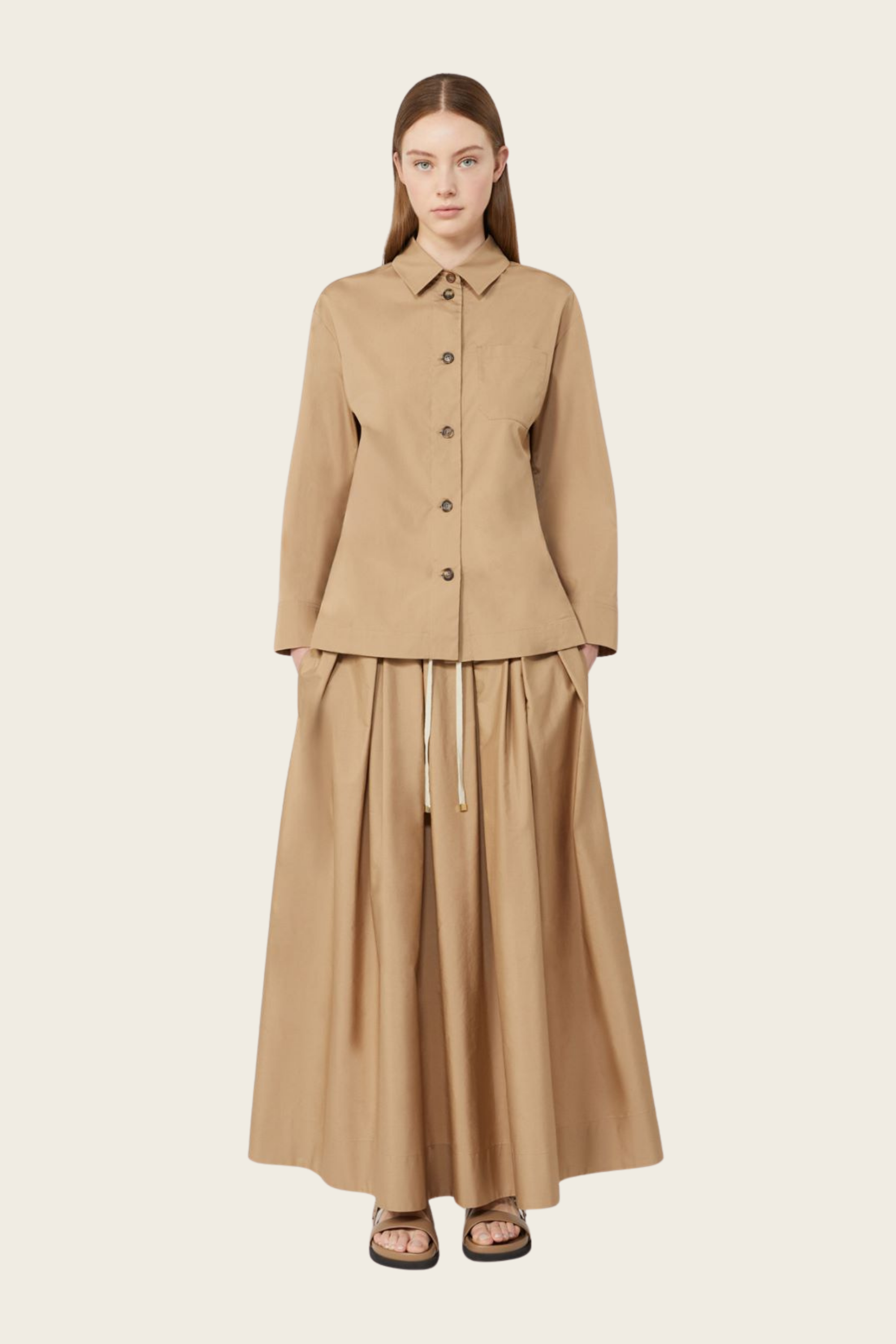 Cotton poplin skirt - MaxMara